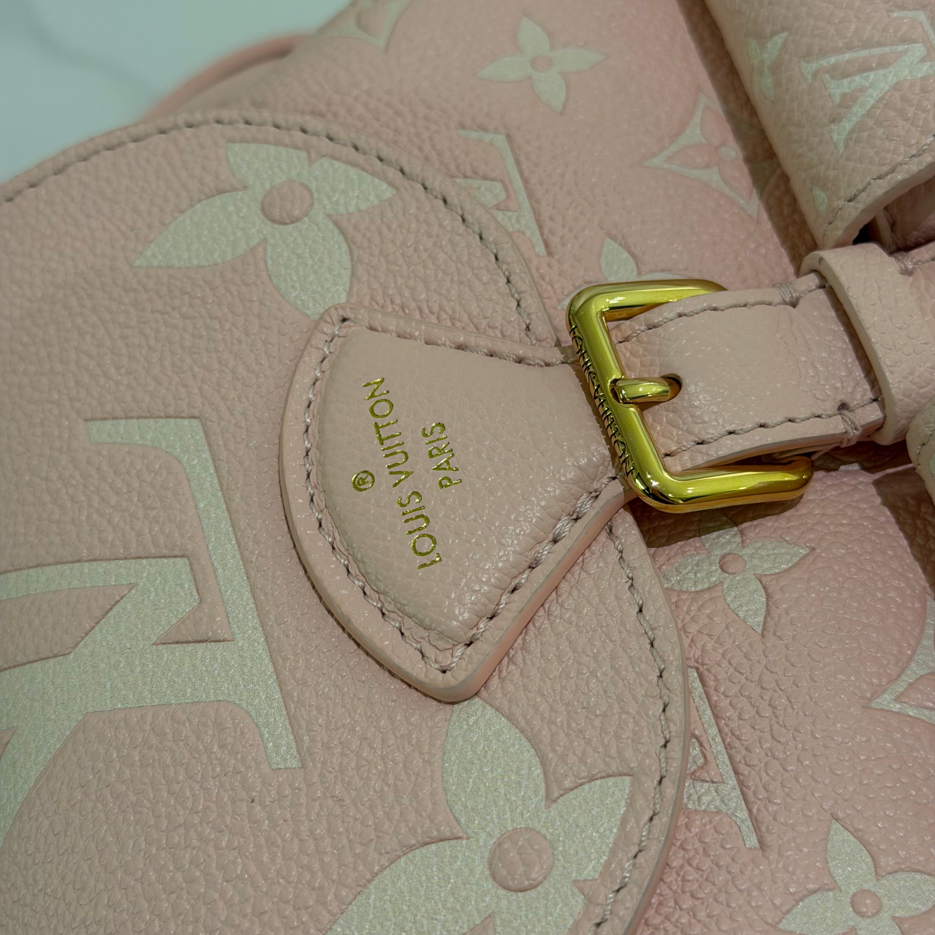 Louis Vuitton Backpack Cherry Blossom Pink with Gold Hardware (Chip Model)