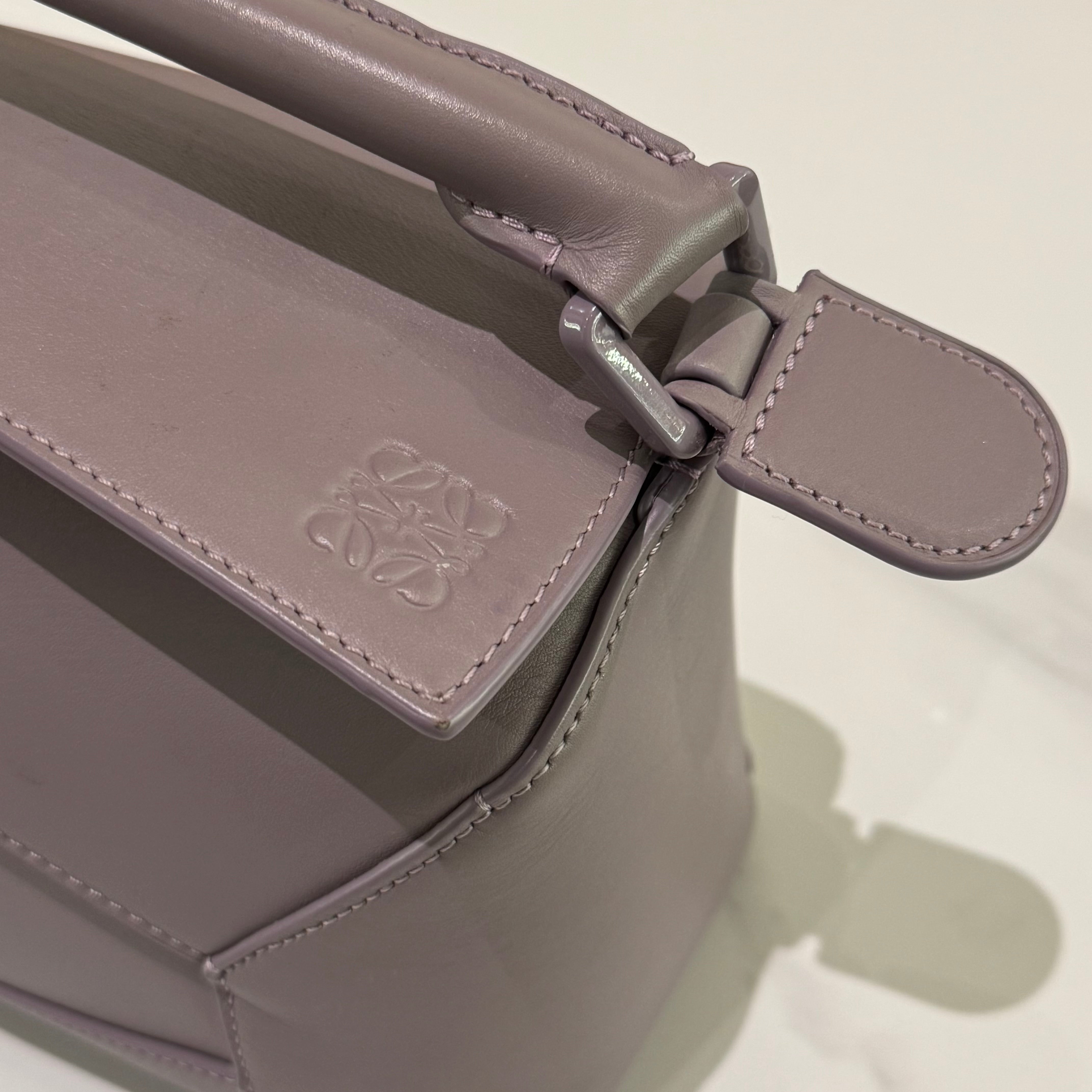 LOEWE SMALL PUZZLE BAG PURPLE