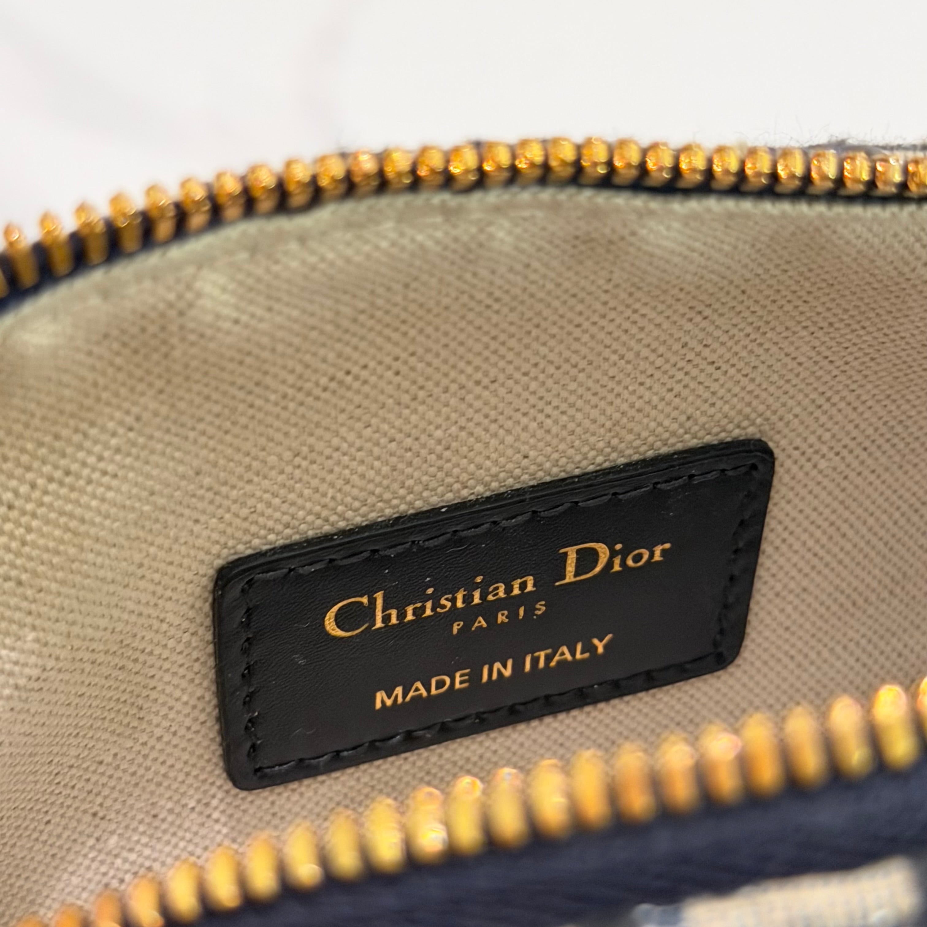 Dior Groove Nano Oblique Embroidered Pillow Bag