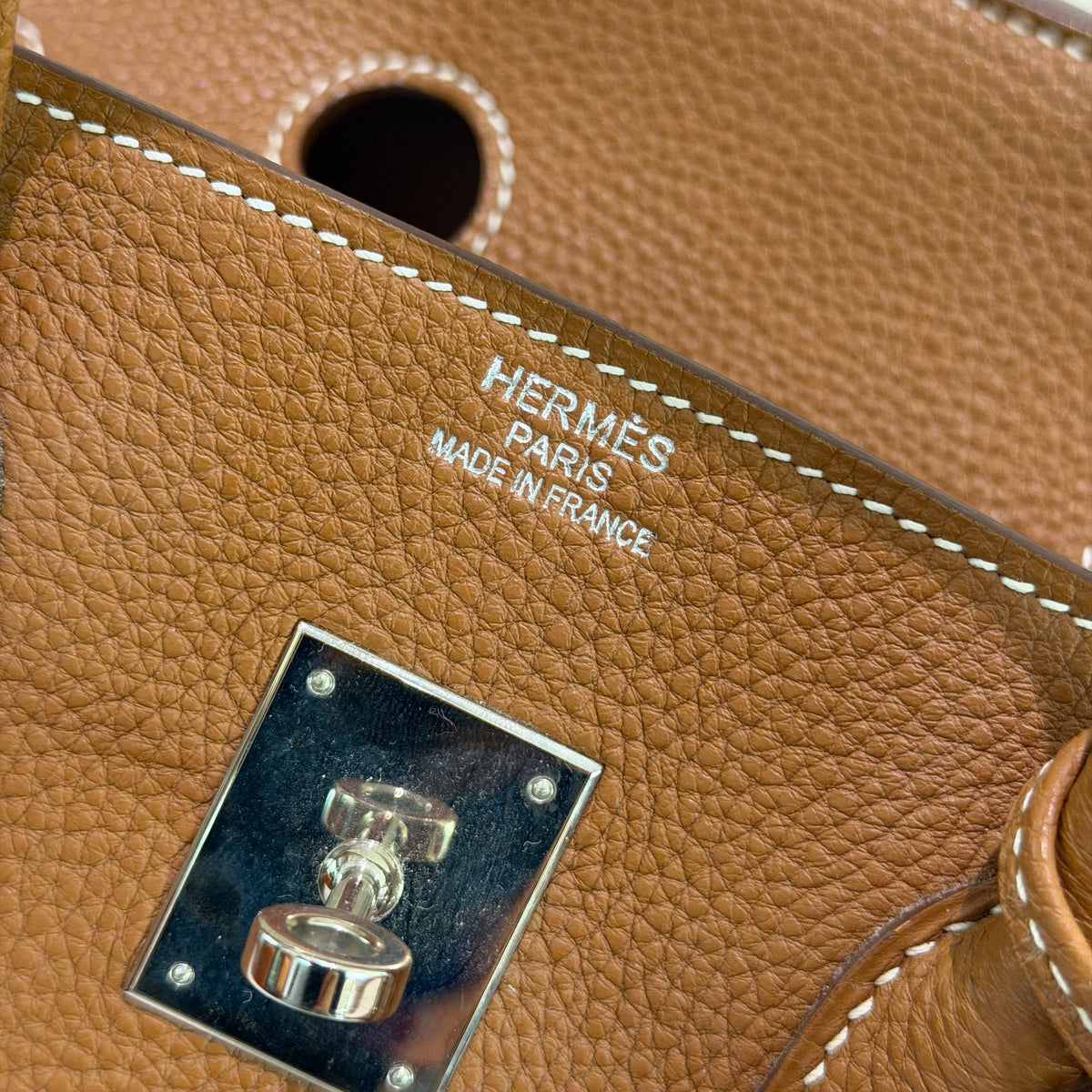 Hermes Birkin 35 Gold Togo Leather with Palladium Hardware | HERMES