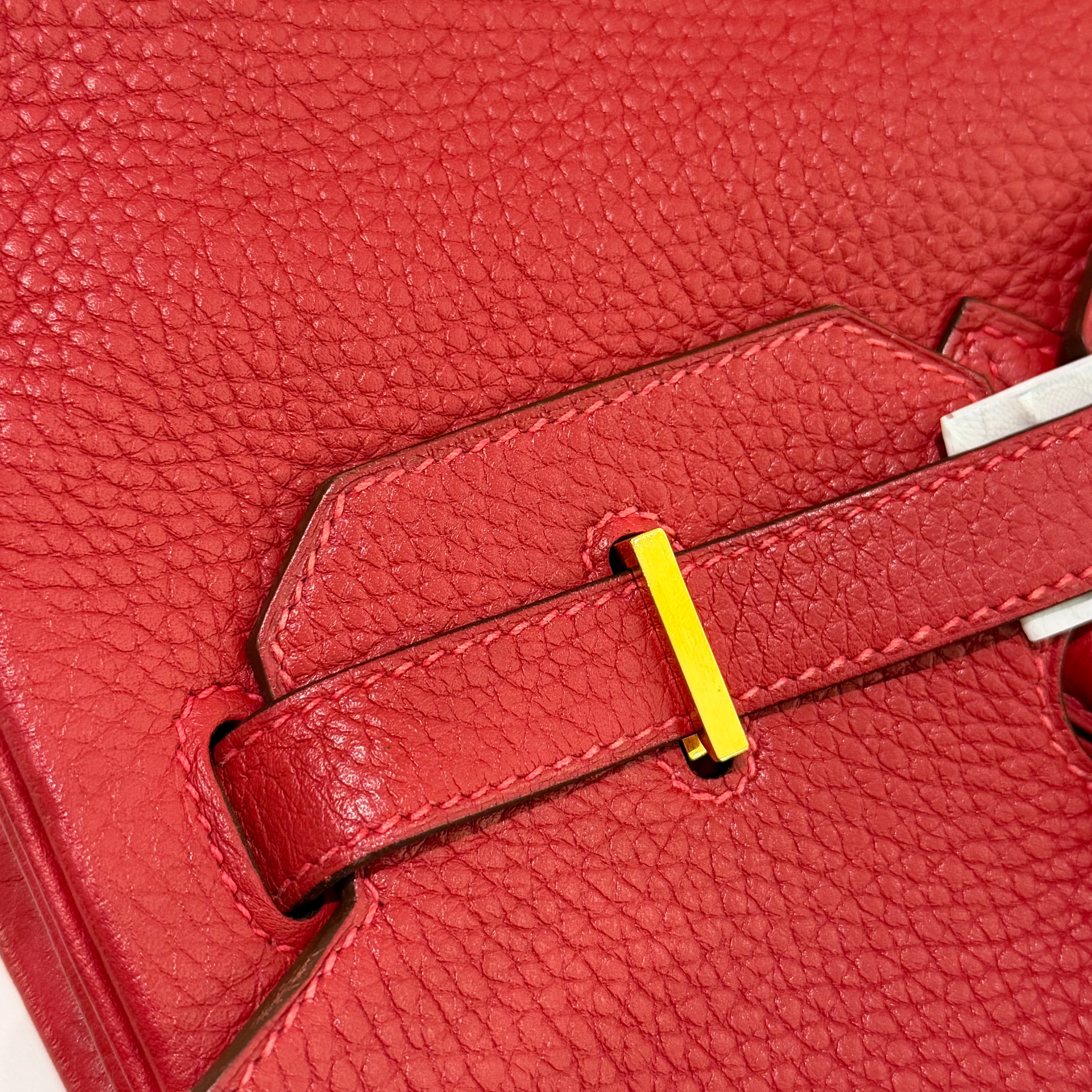 HERMÈS BIRKIN 35 ROUGE CASAQUE WITH GOLD HARDWARE