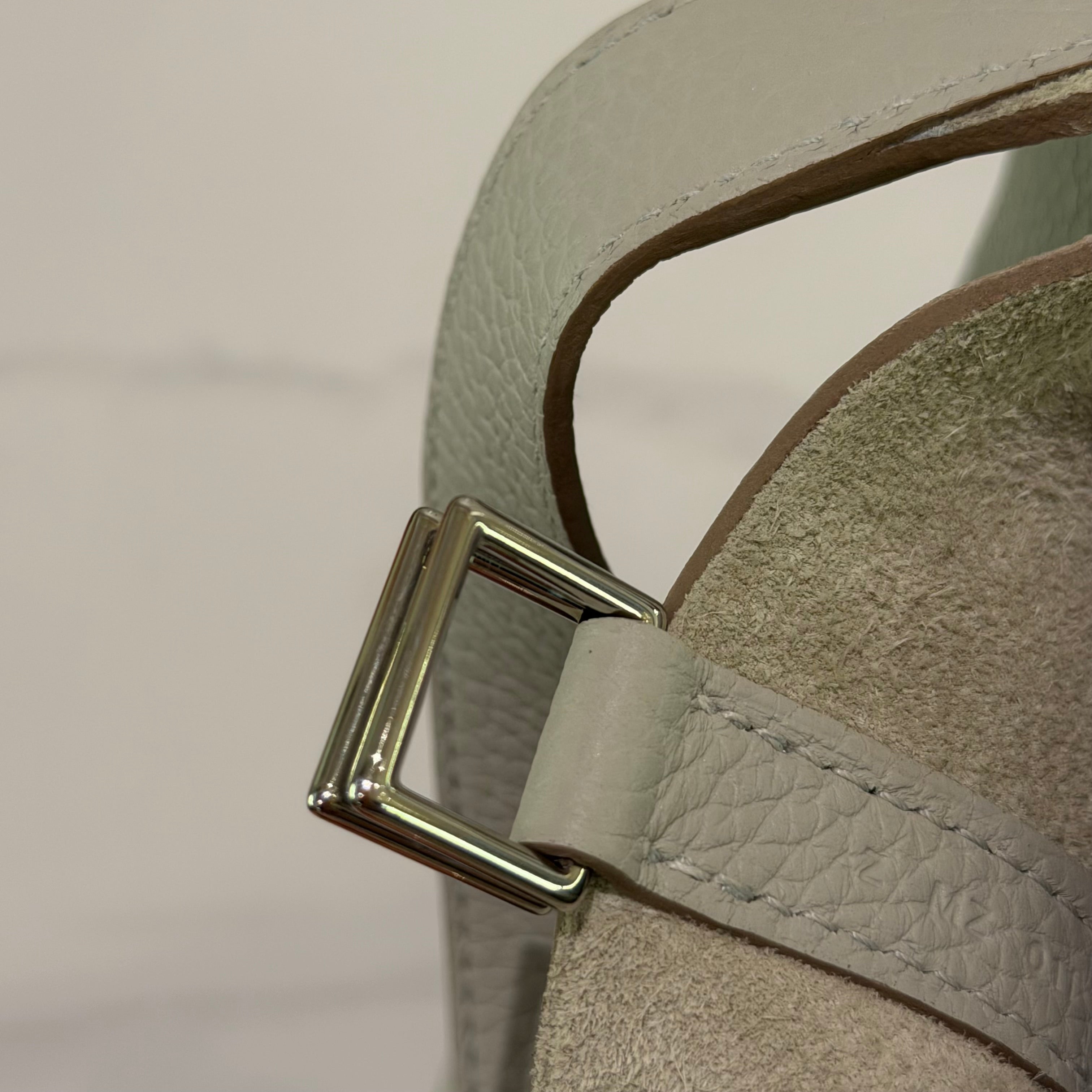 Hermes Picotin 18 Pearl Grey with Silver Hardware + Rodeo Charm (Z Stamp)