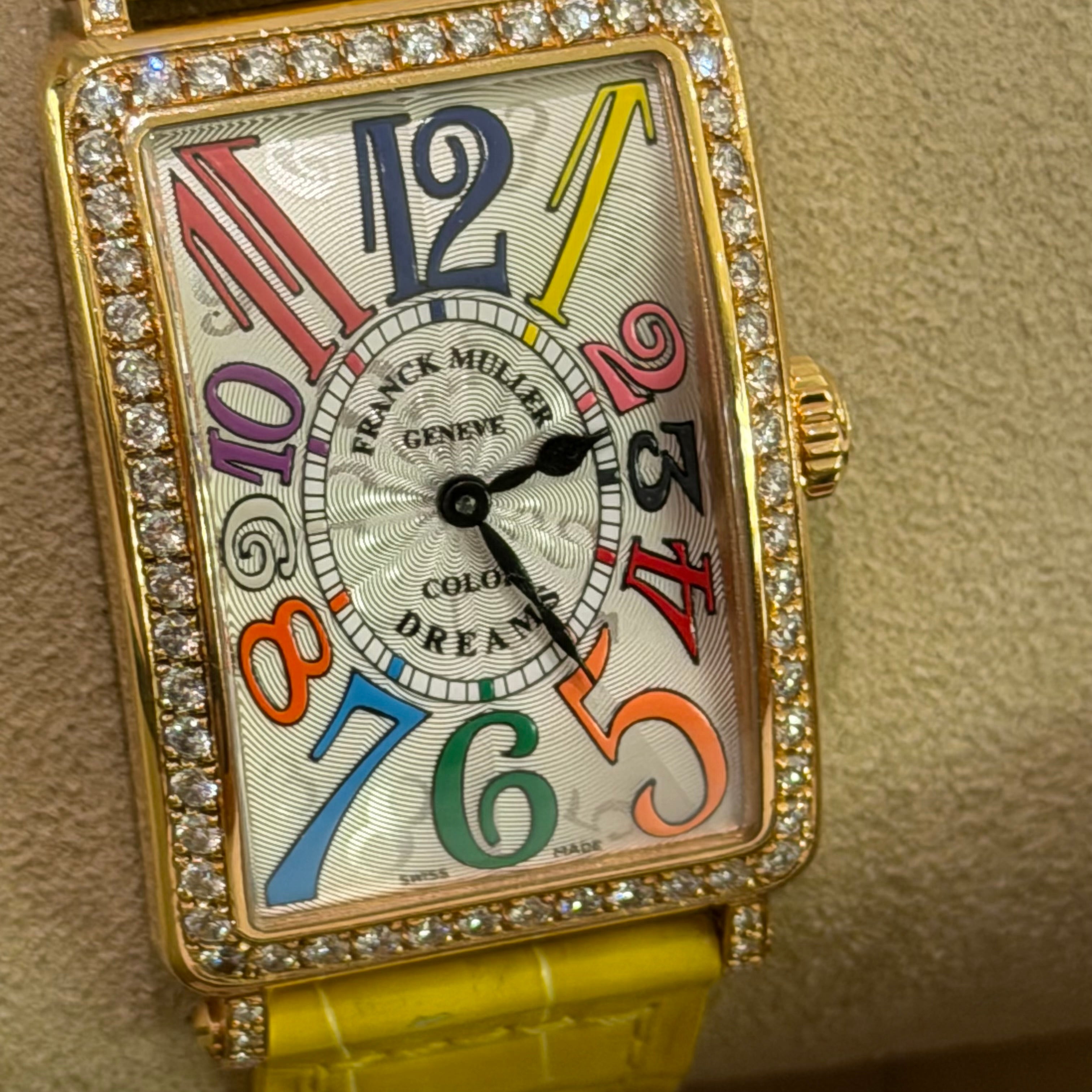 Franck Muller 952QZ 18K Gold Diamond Quartz Watch