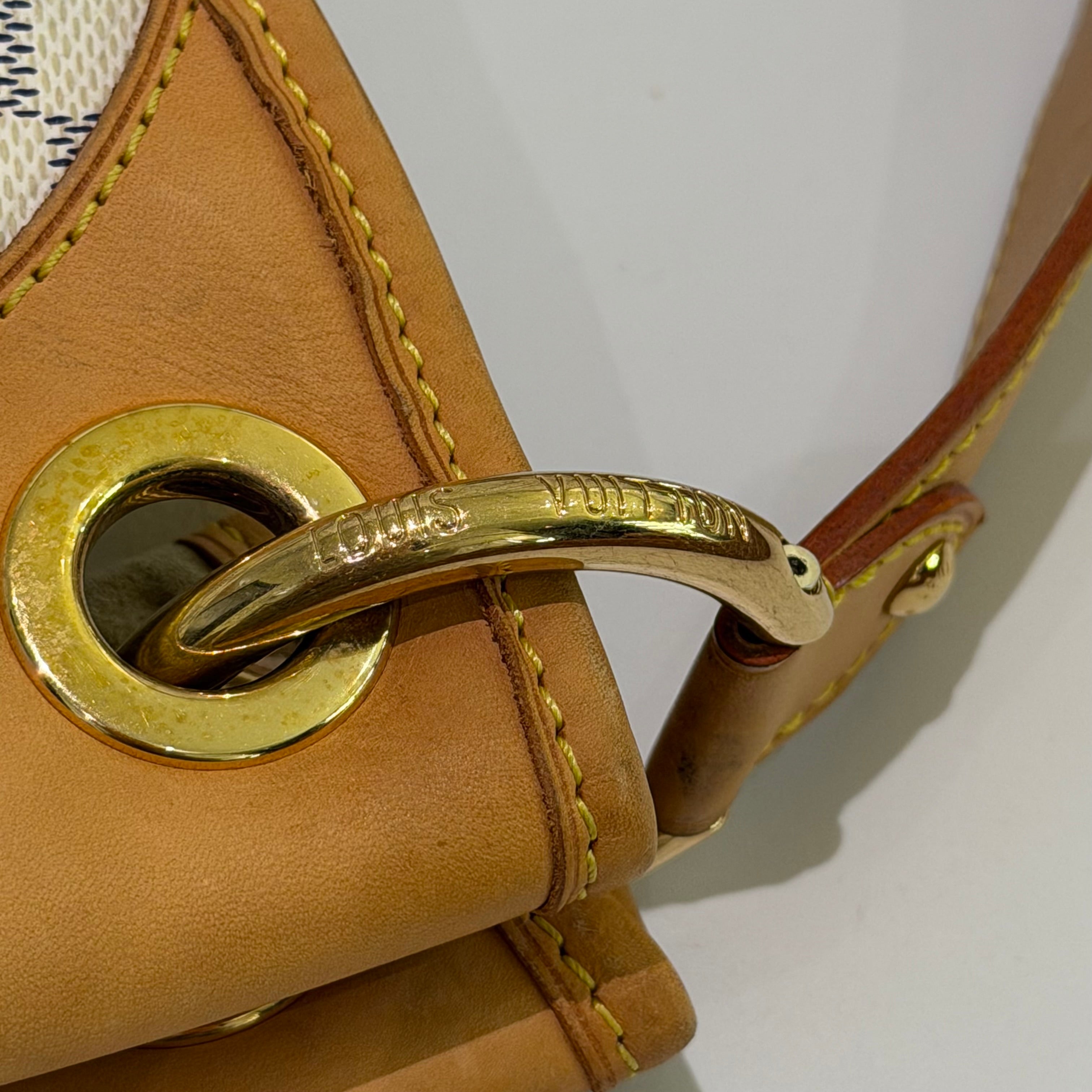 LOUIS VUITTON Vintage White Damier Shoulder Bag