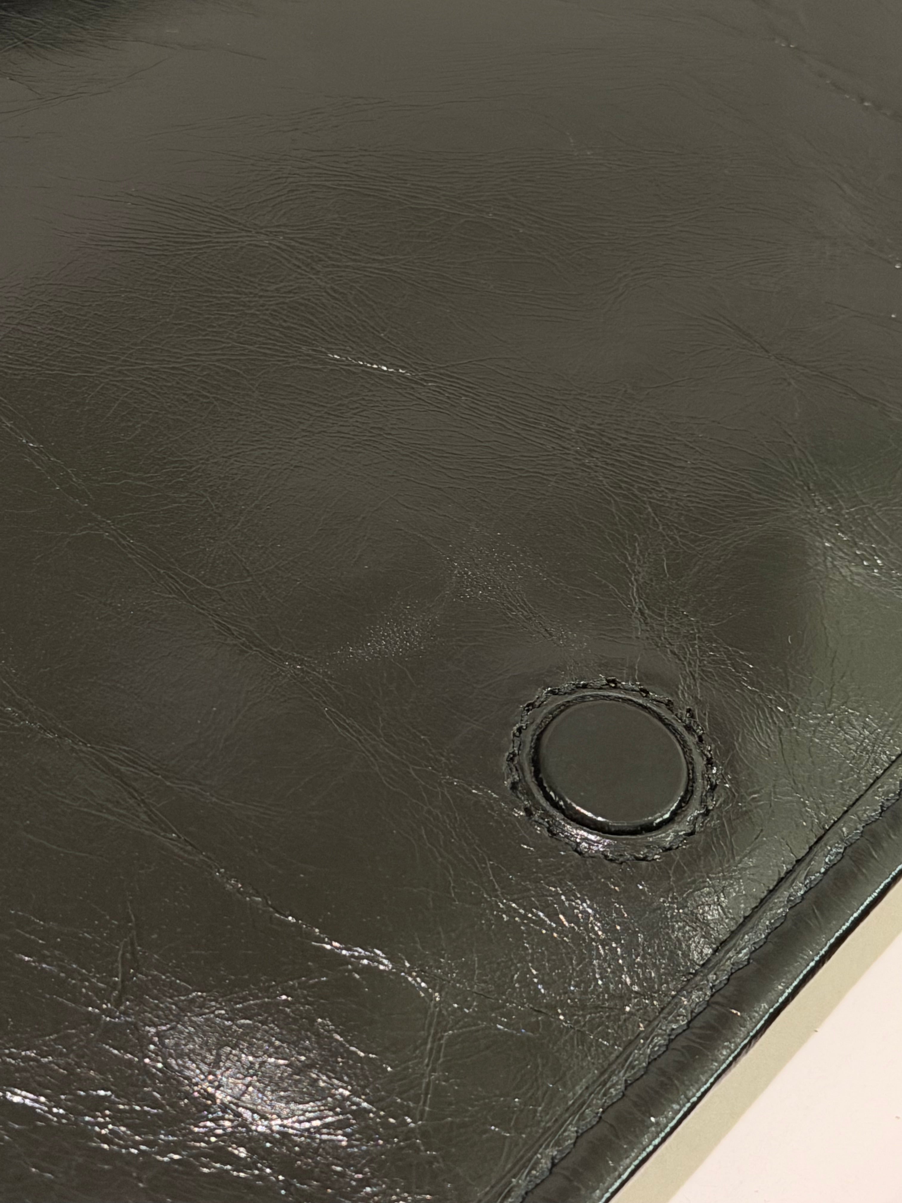 Prada Oiled Leather Messenger Bag