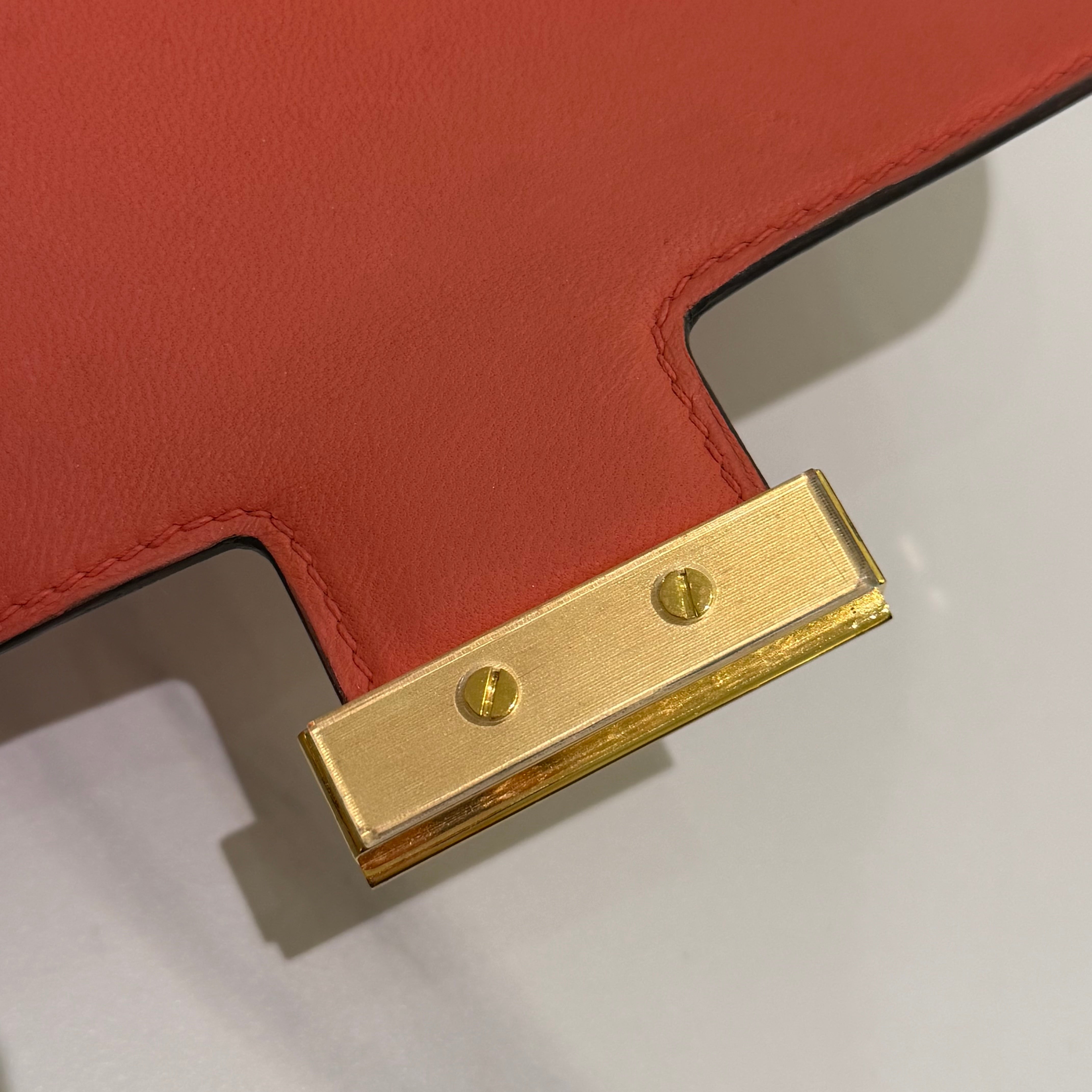 Hermes Constance 24 Rose 5T with Gold Hardware