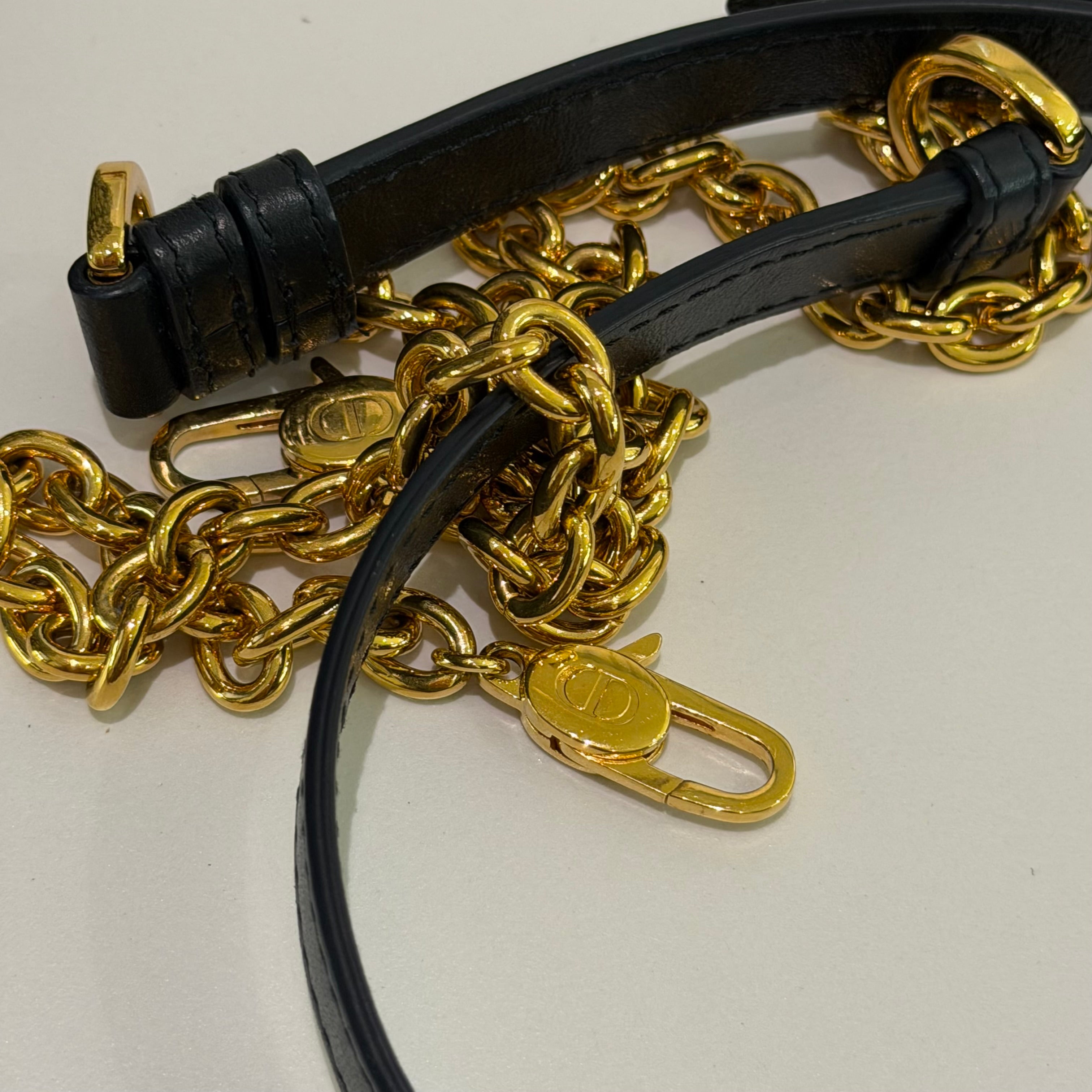 Dior 30 Montaigne Mini Oblique Drawstring Chain Bucket Bag