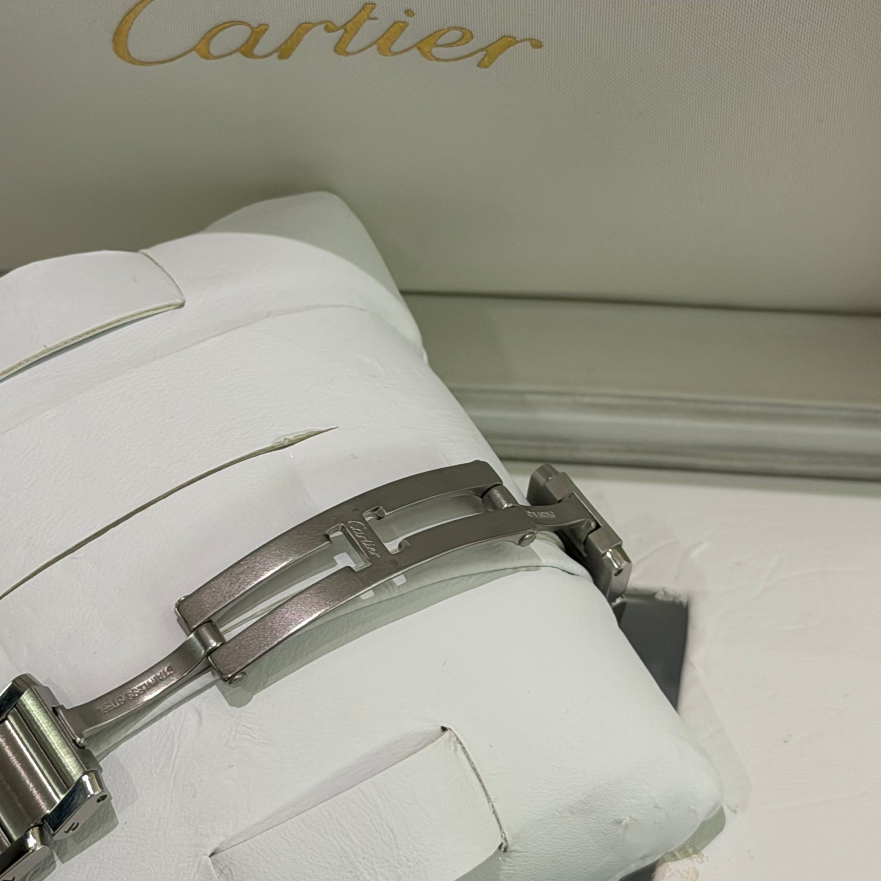 Cartier Tank W51028Q3 Pink MOP Quartz Watch