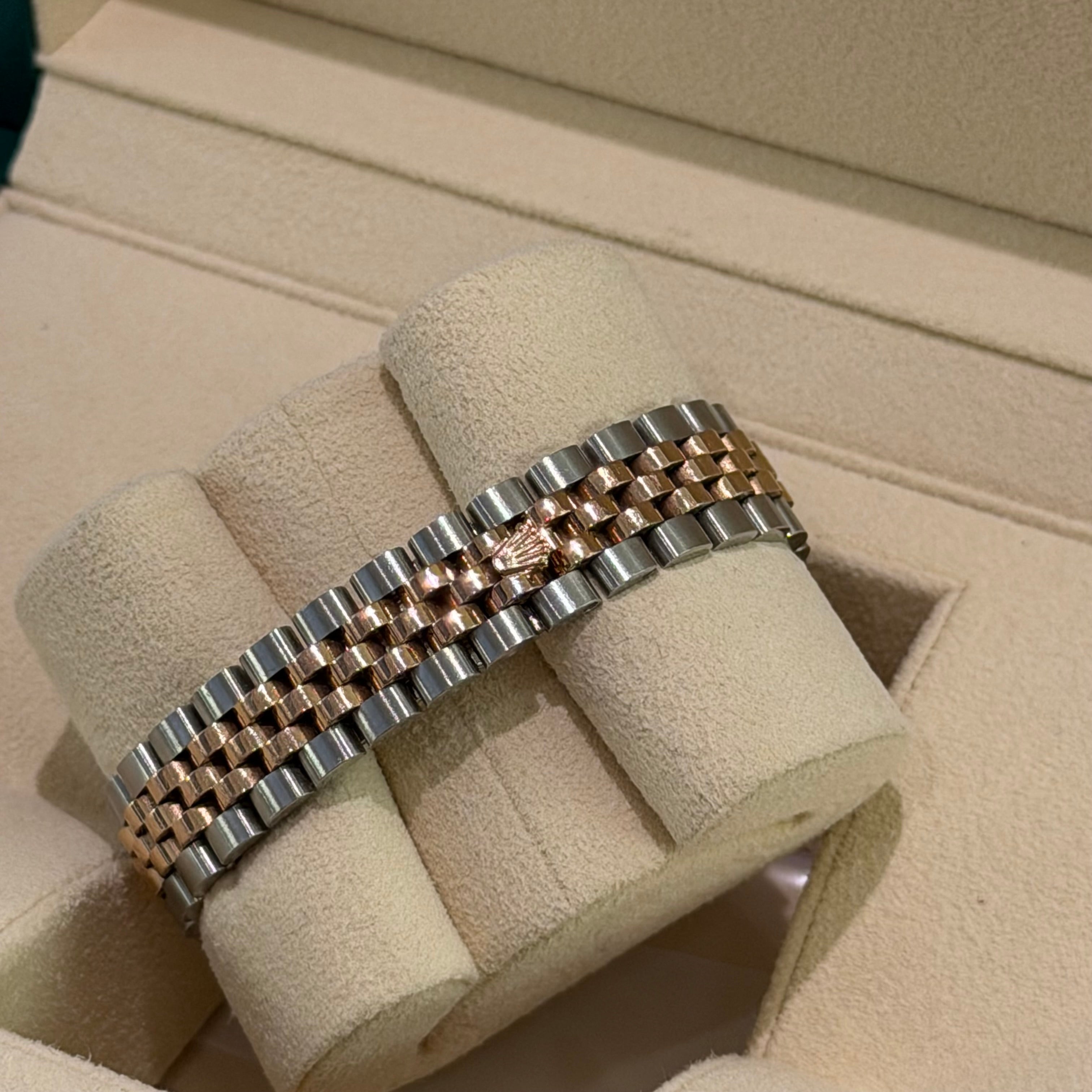 Rolex Lady-Datejust M279171 Olive Green Dial Steel & Yellow Gold Fluted Bezel