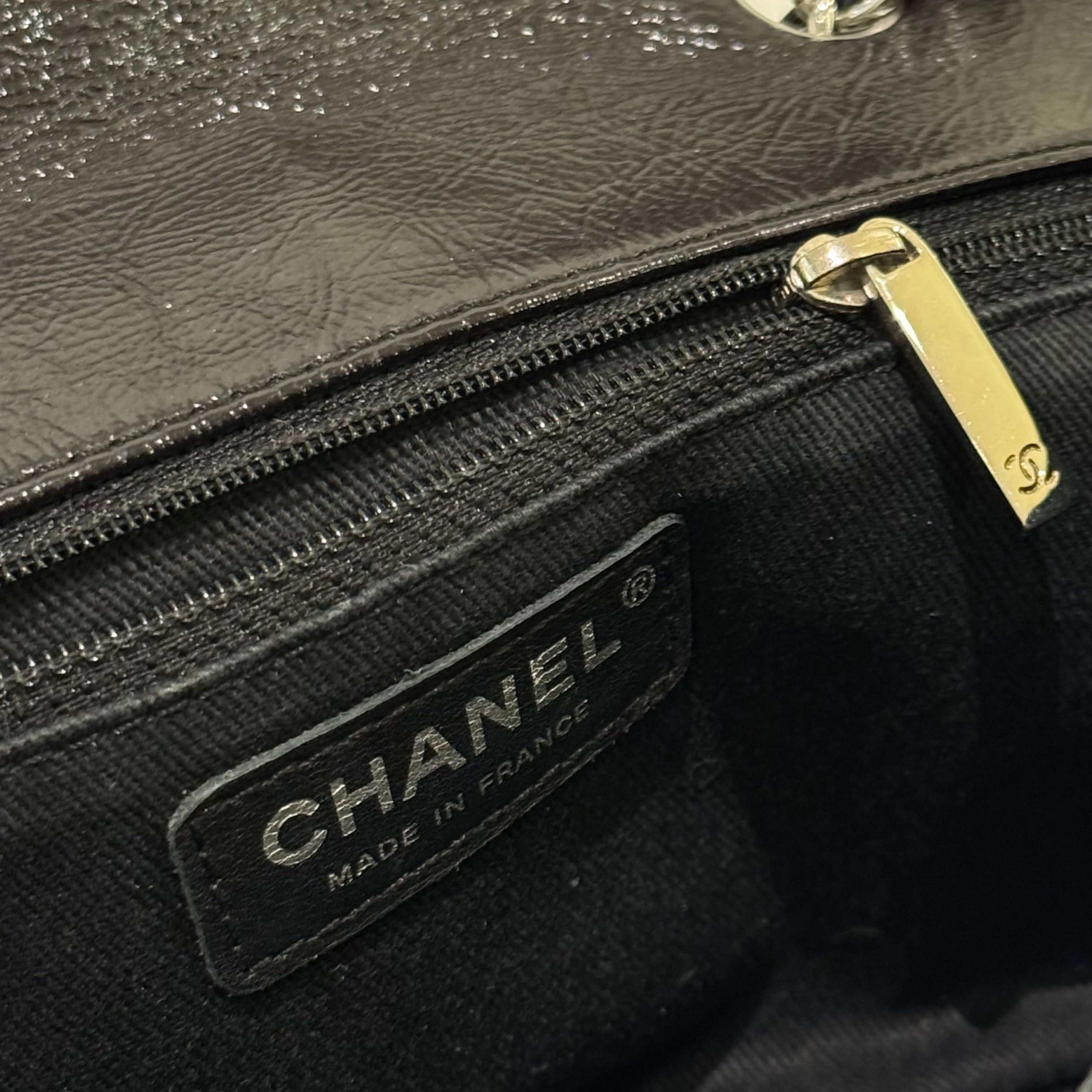 CHANEL CF OIL WAX LEATHER VINTAGE SHOULDER BAG