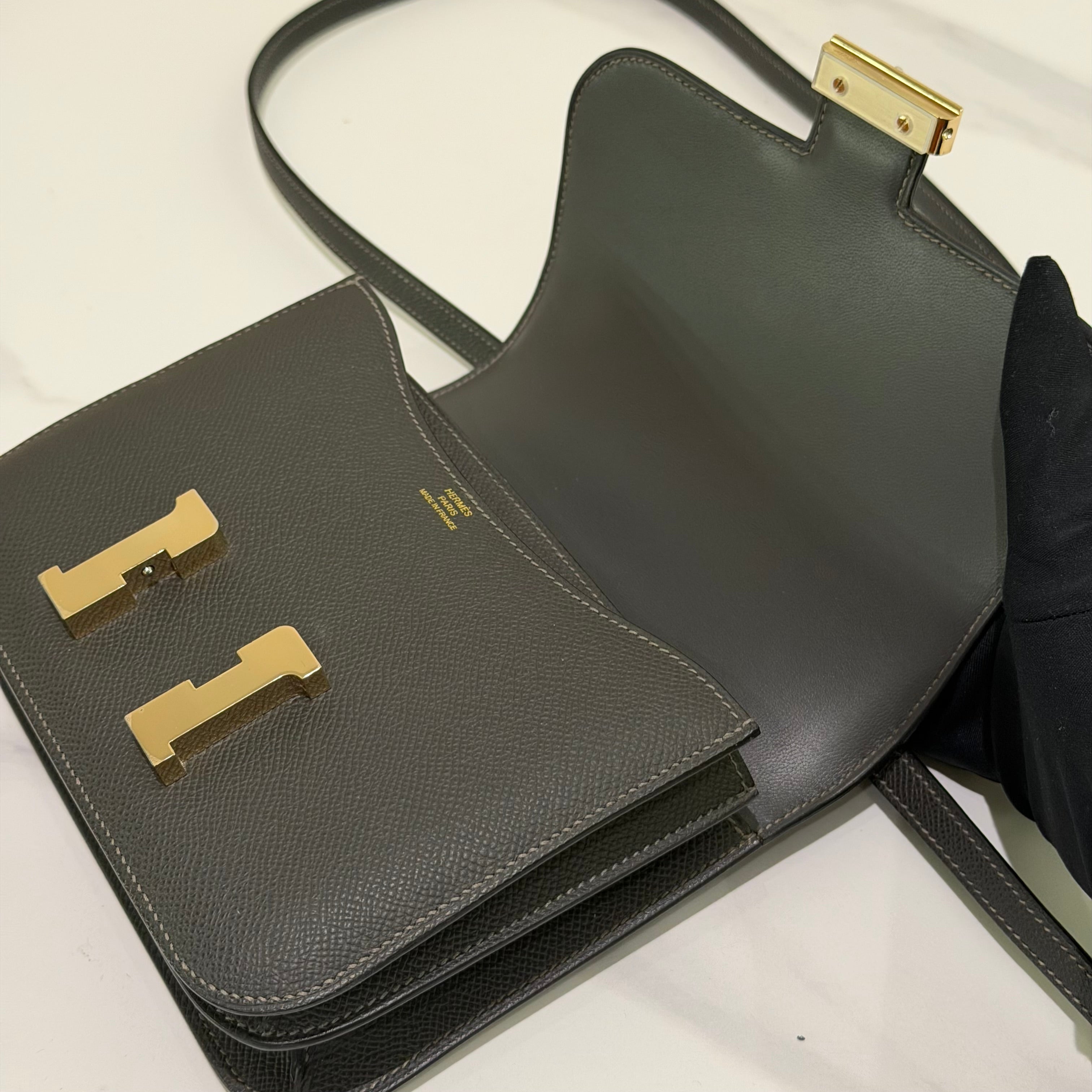 Hermes Constance Mini Graphite (Stamp B) | HERMES