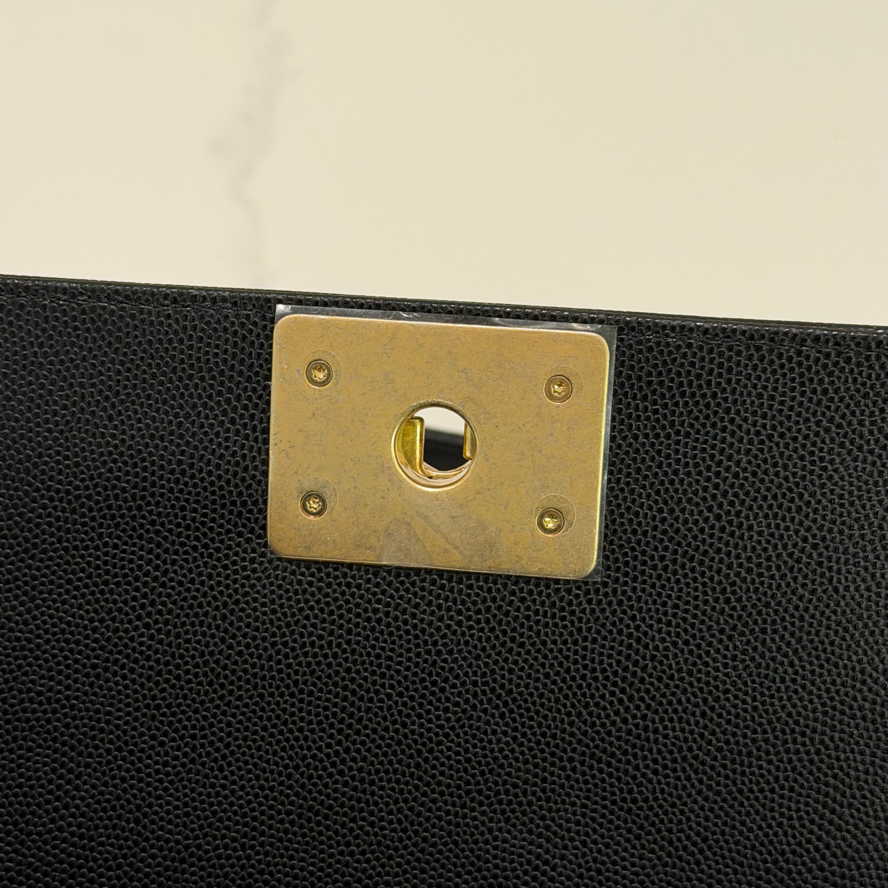 Chanel Le Boy Small Black Caviar Leather with Gold Hardware