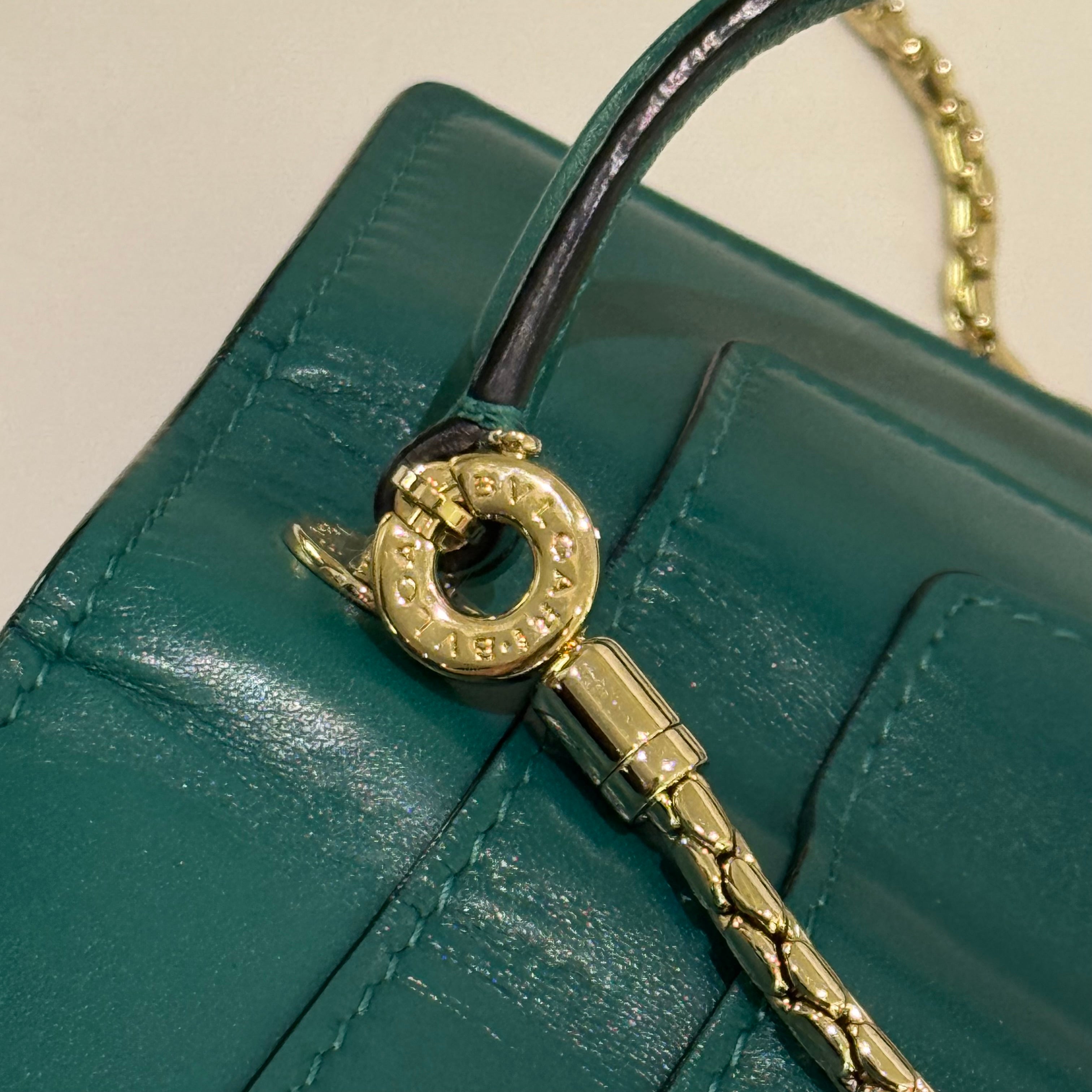 BVLGARI SERPENTI TOP HANDLE ACCORDION CROSSBODY BAG