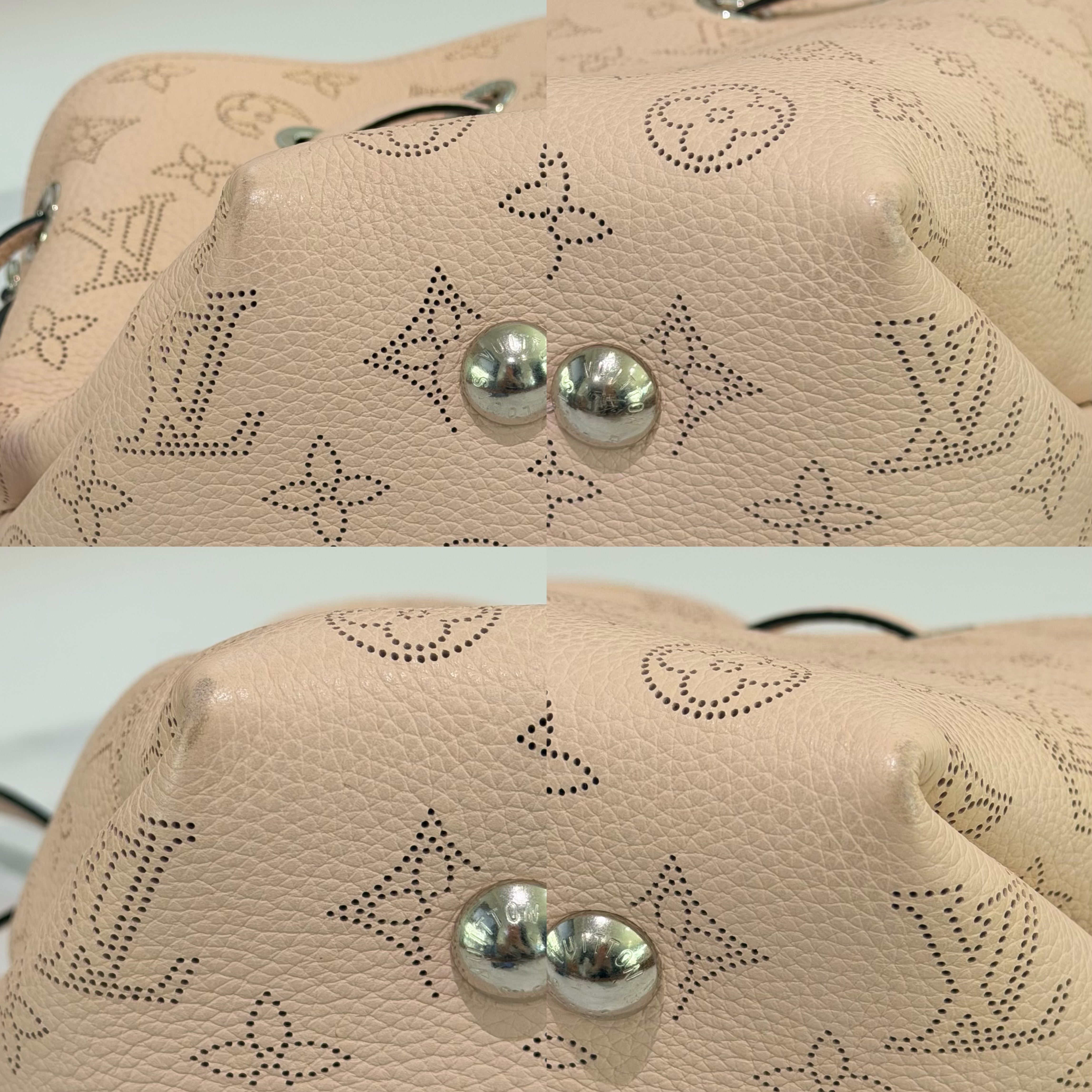 Louis Vuitton Bella Perforated Leather Bucket Bag