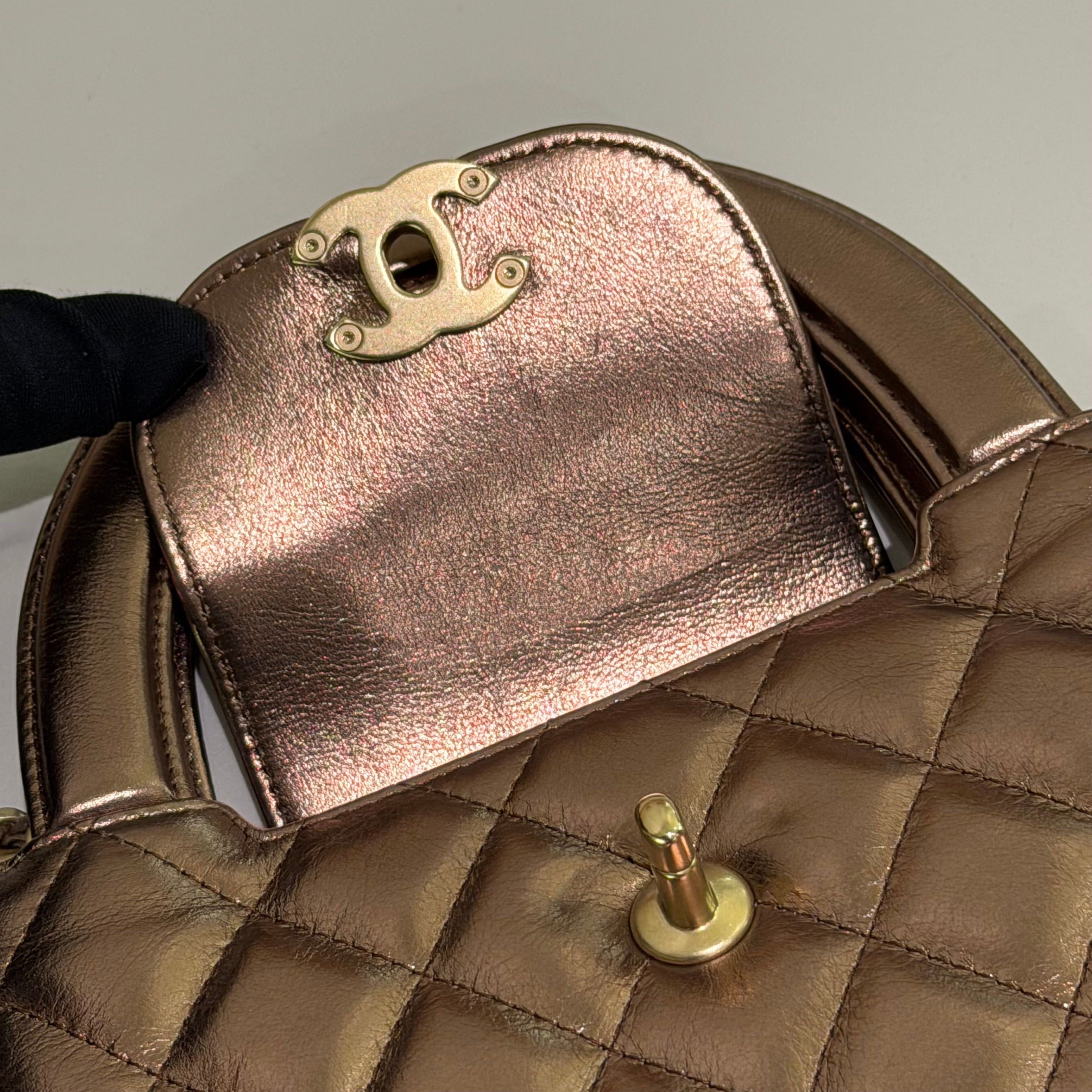 Chanel 25A Kelly Pearl Light Brown (Chip Model)