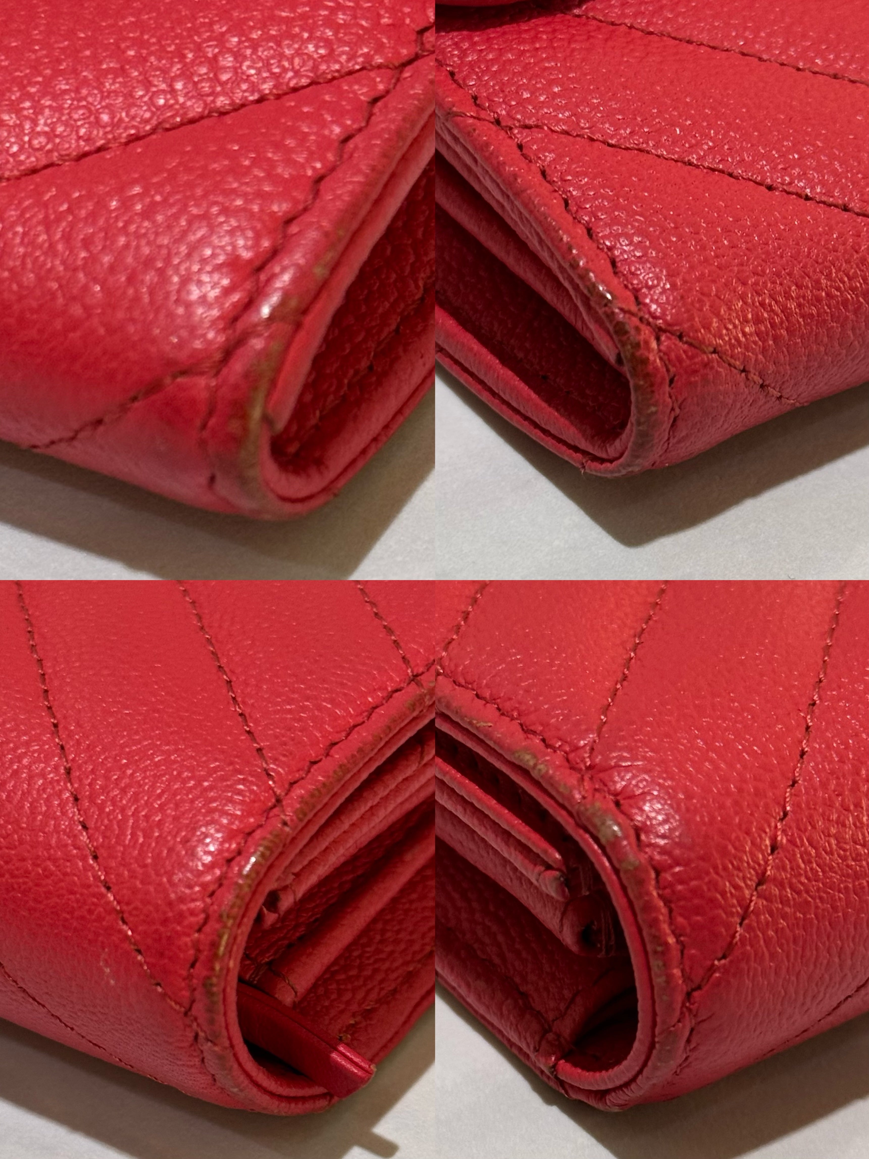 CHANEL CF PINK WALLET CAVIAR LEATHER