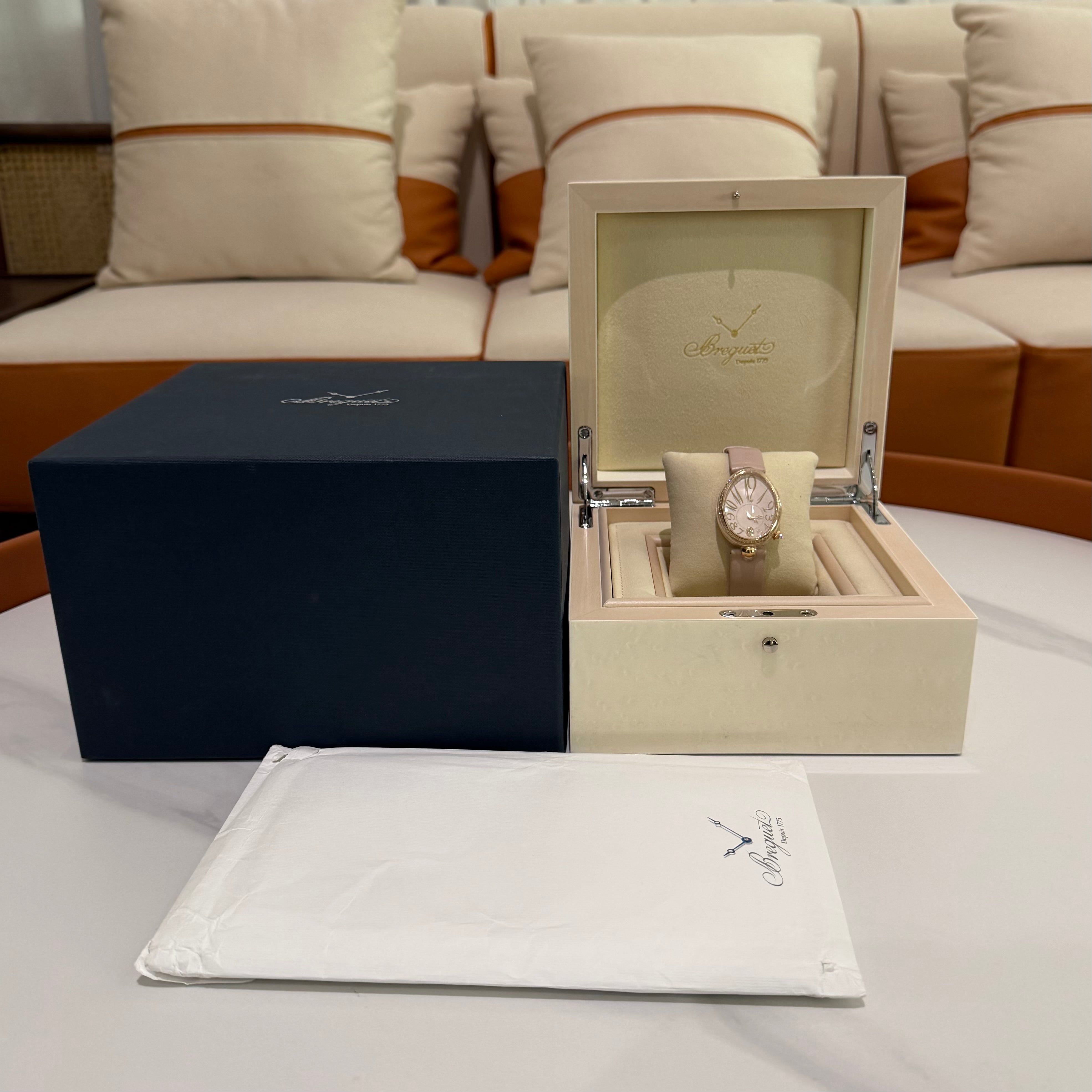 Breguet Reine de Naples 18K Rose Gold Diamond Watch