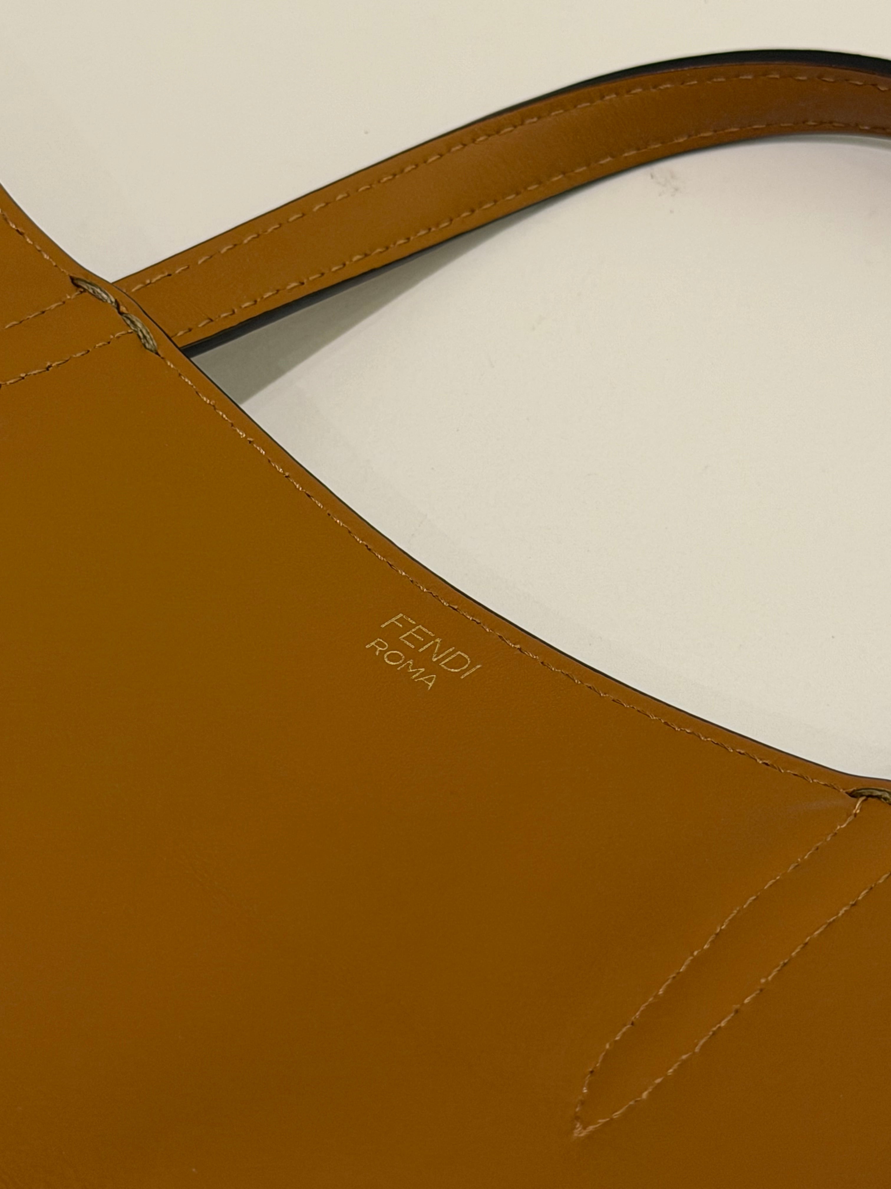 Fendi Flip Leather & Suede Tote Bag | FENDI