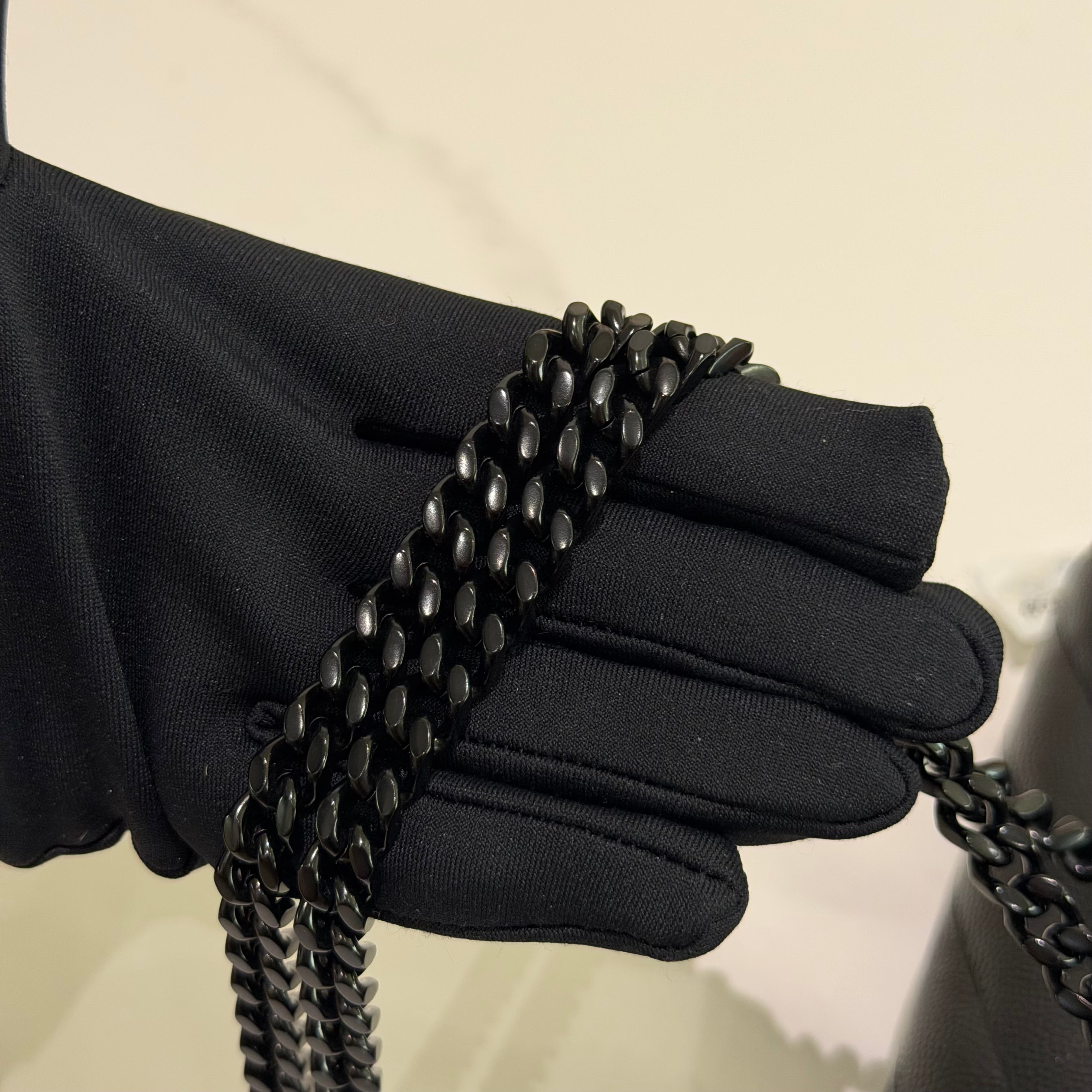 Saint Laurent Envelope So Black Caviar Leather Shoulder Bag