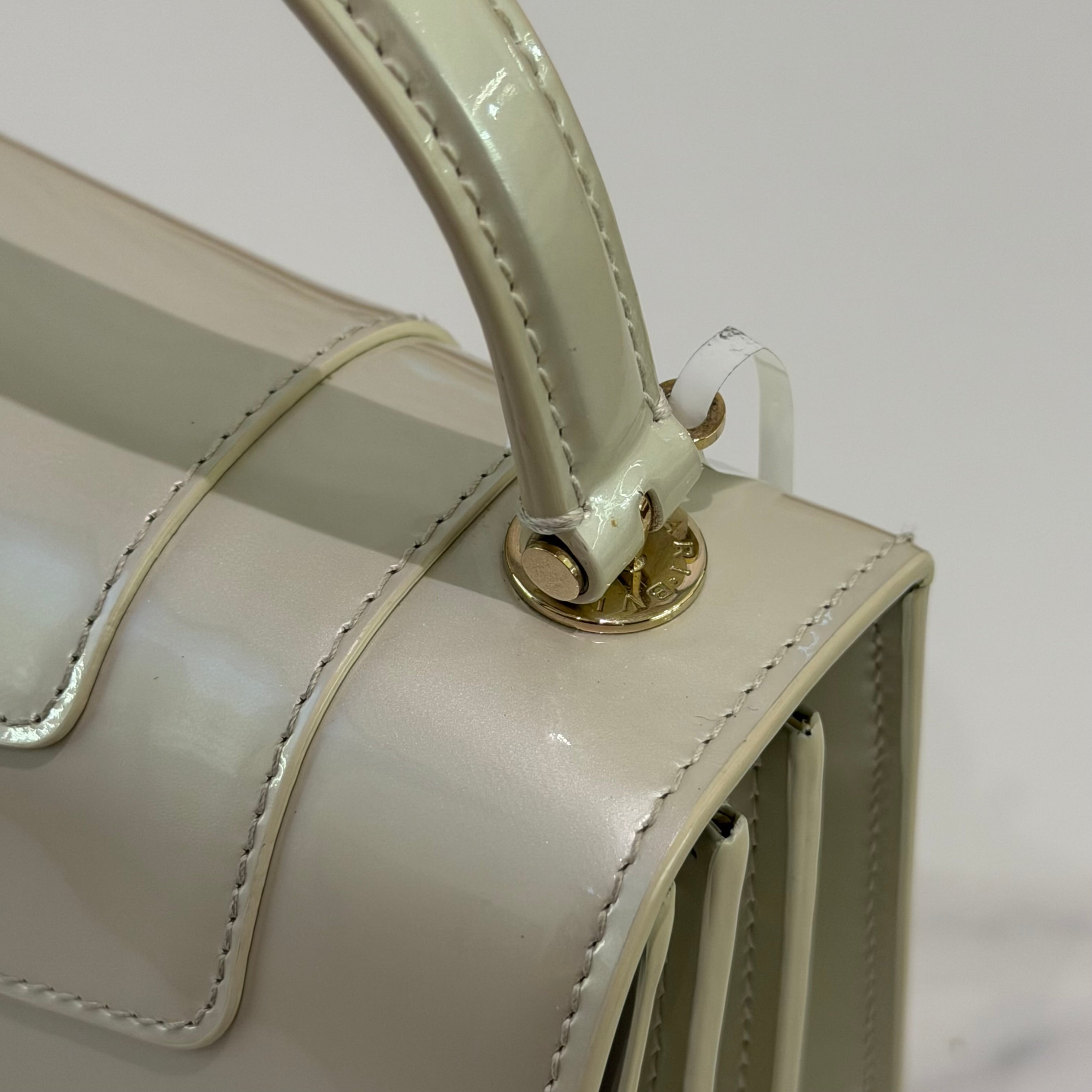 Bvlgari Serpenti White Small Accordion Bag