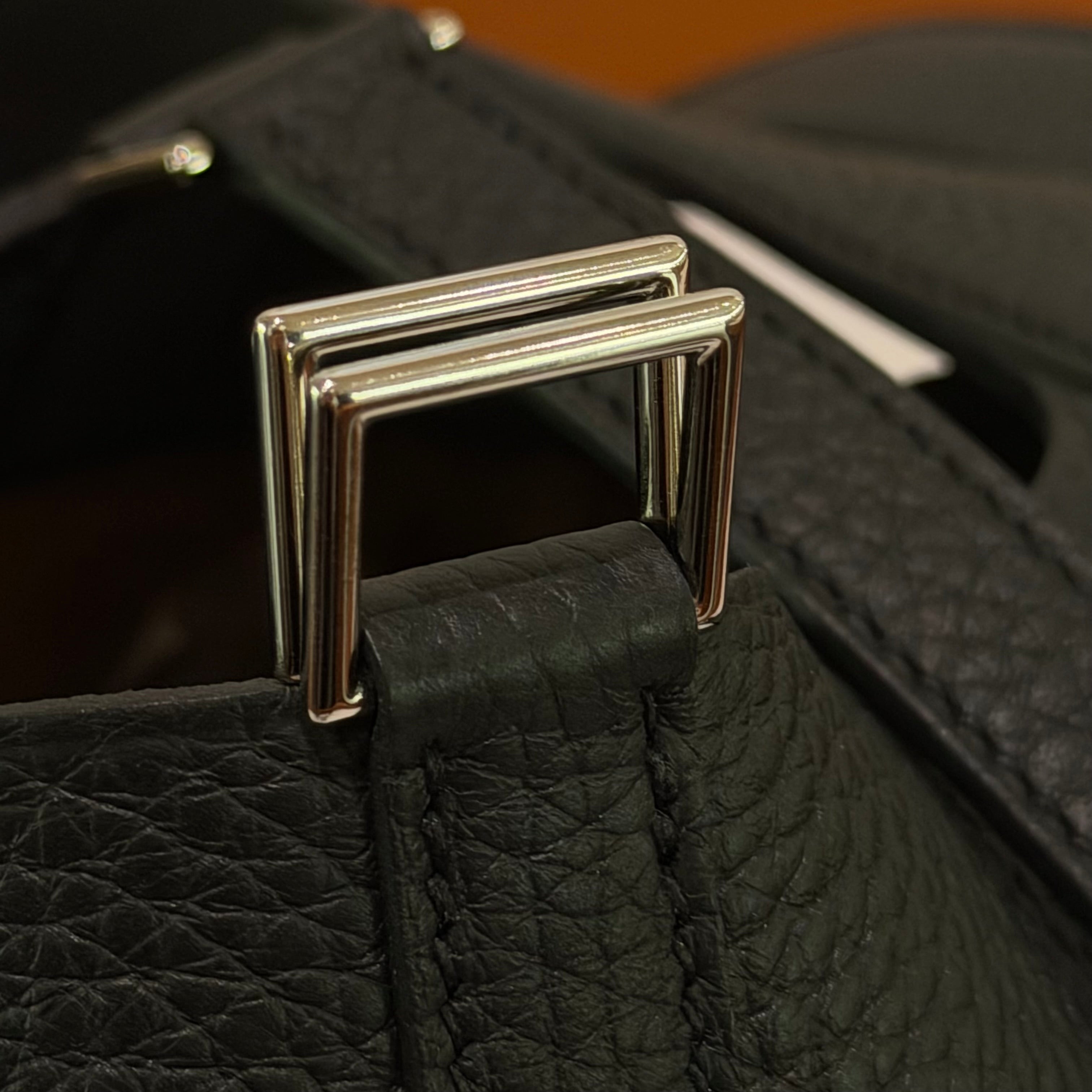 Hermes Picotin 22 Black with Silver Hardware (Stamp K)