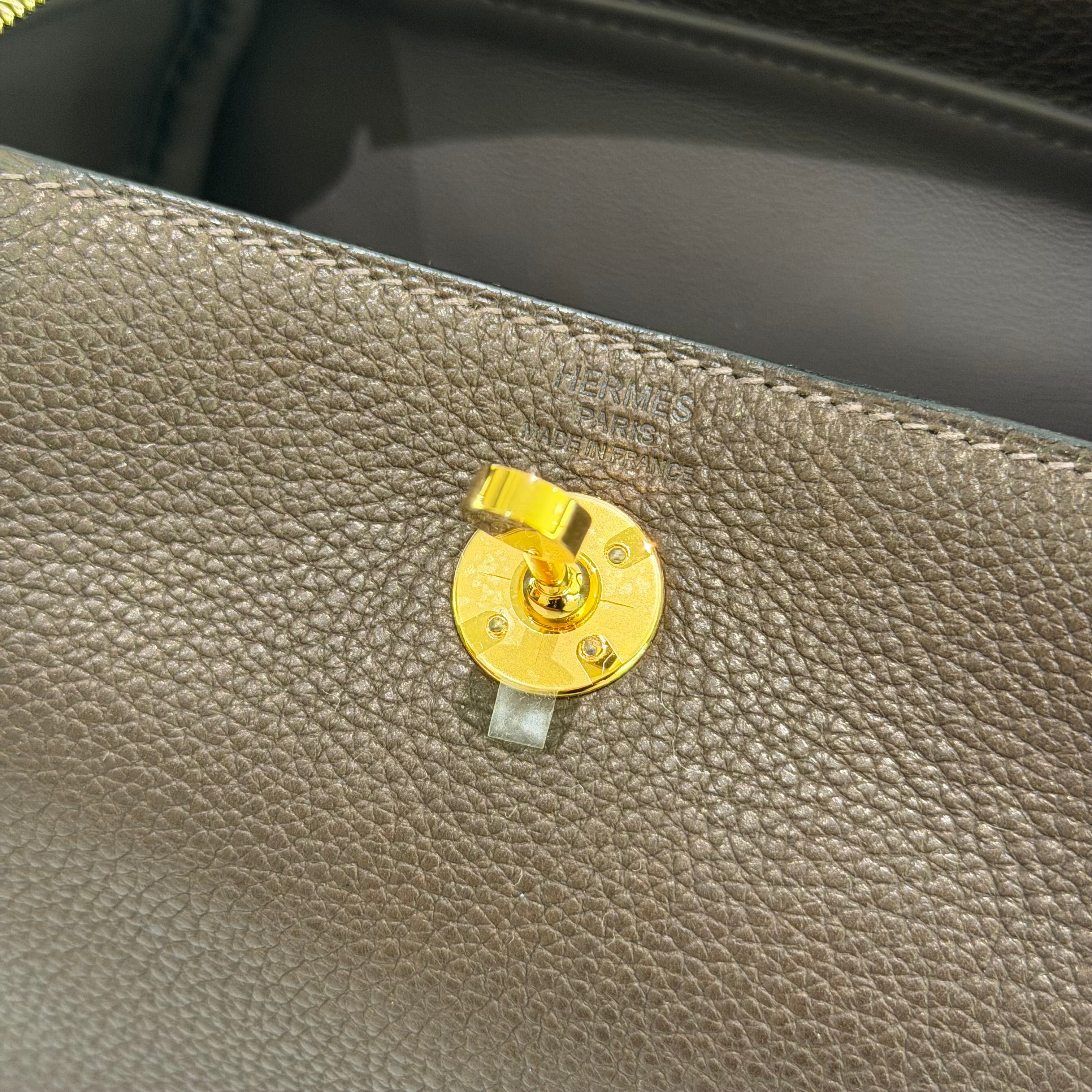 Hermes Mini Lindy Ebene Barenia Faubourg Calfskin (Stamp G)