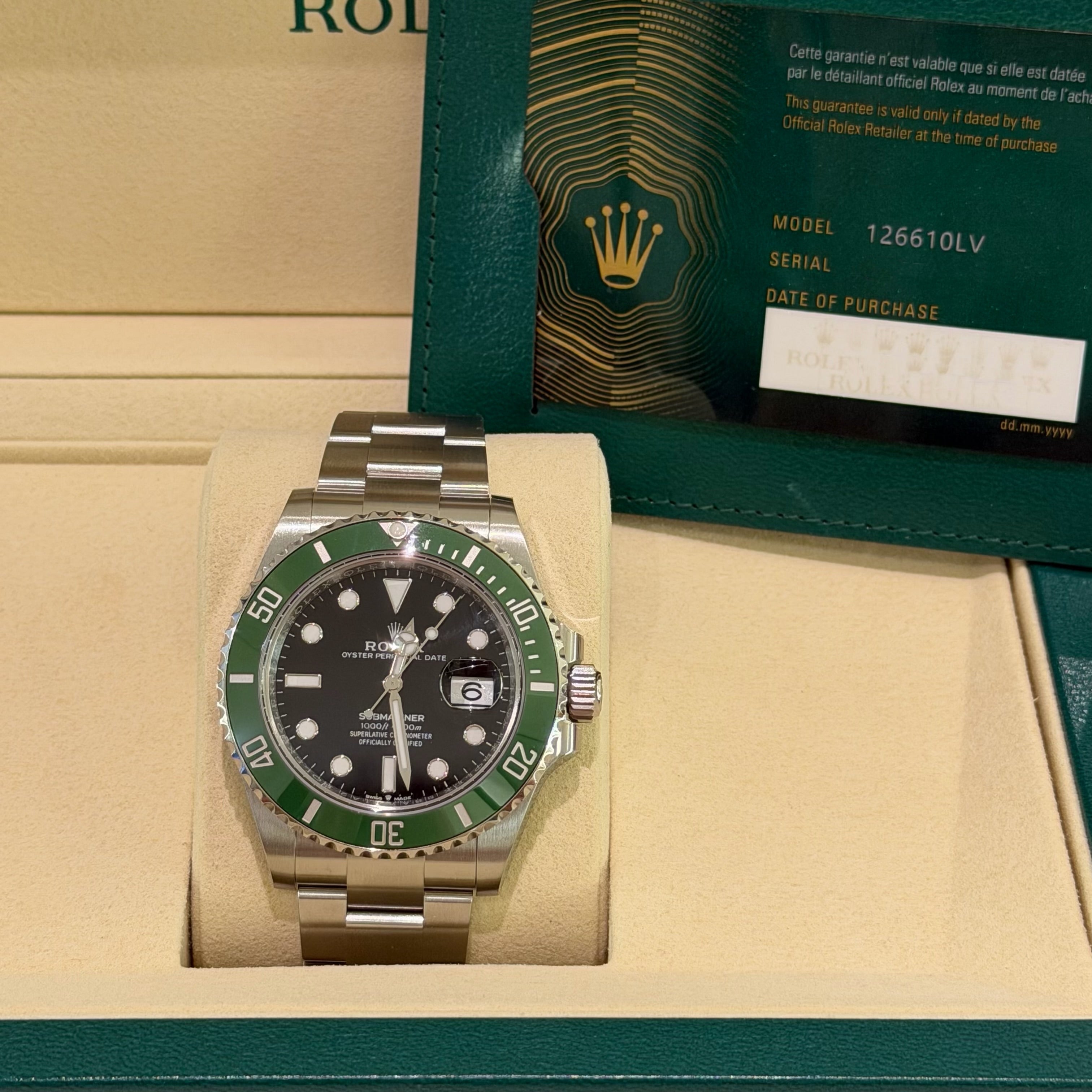 Rolex Submariner 126610LV “Green Sub”