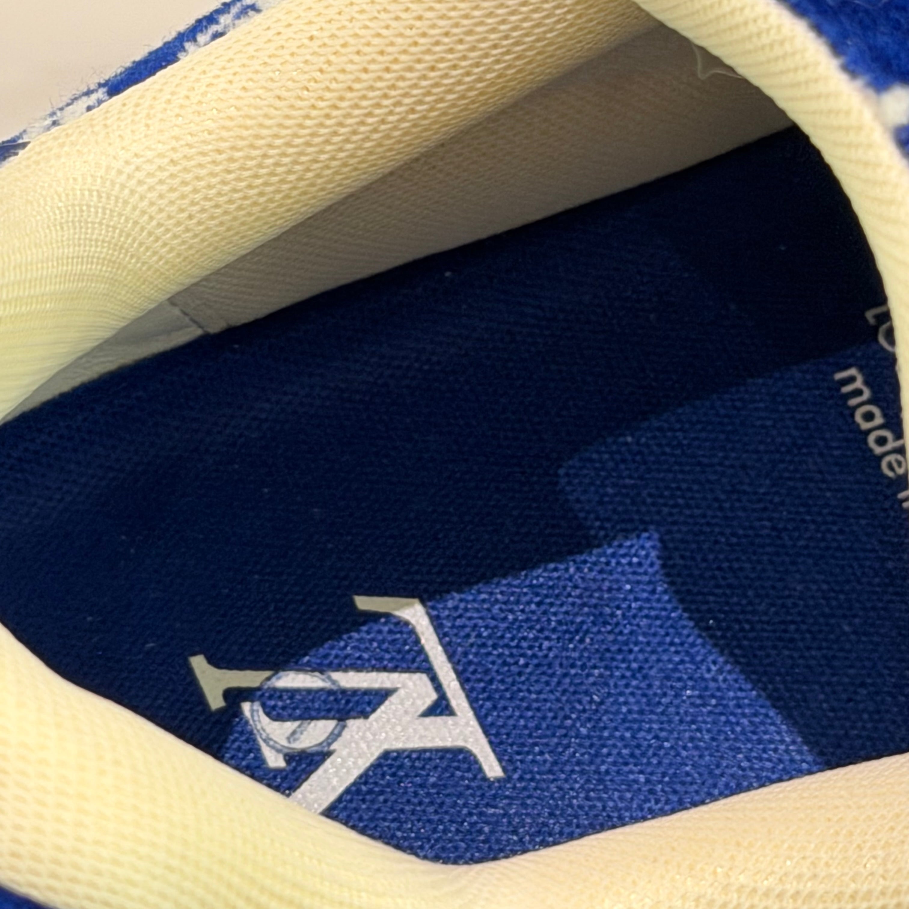 LOUIS VUITTON TRAINER BLUE WHITE MONOGRAM SNEAKERS