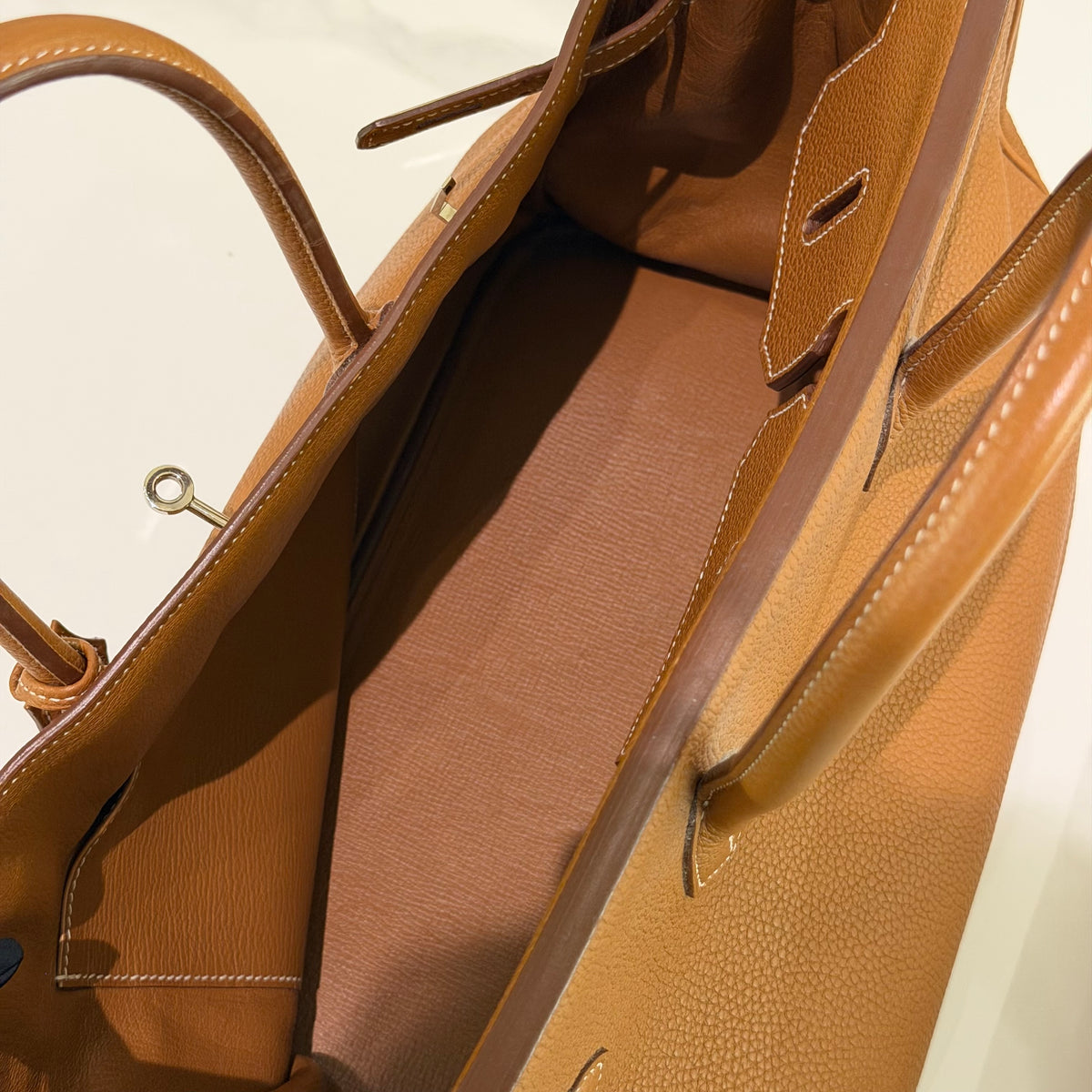 Hermes Birkin 35 Gold Togo Leather with Palladium Hardware | HERMES