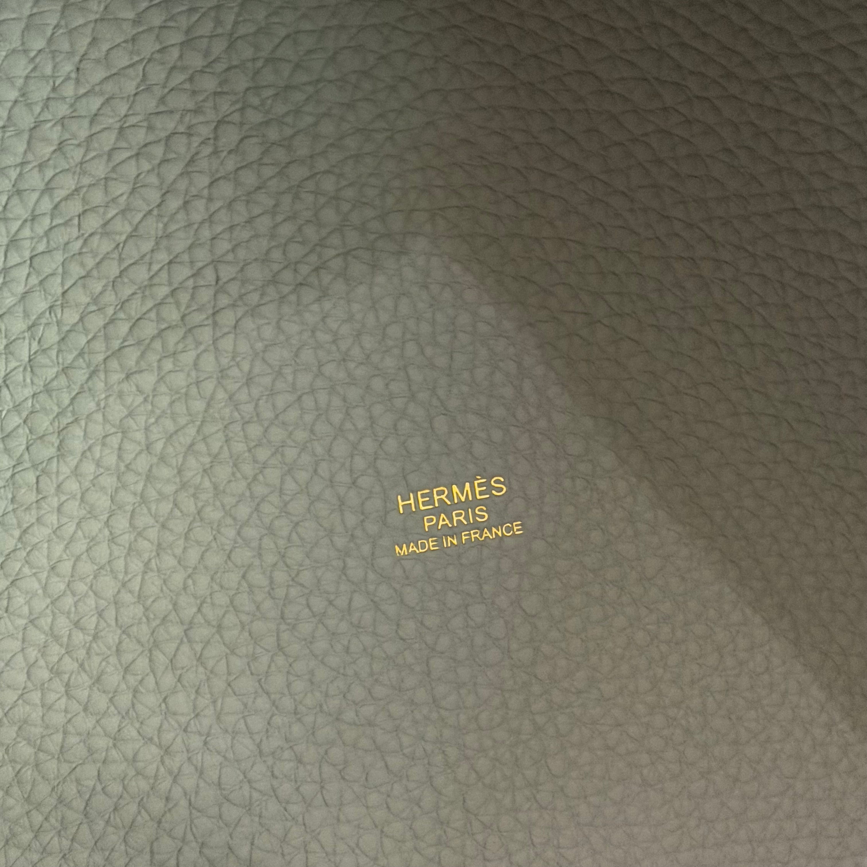 Hermes Picotin 22 Muette Grey with Gold Hardware (K Stamp)