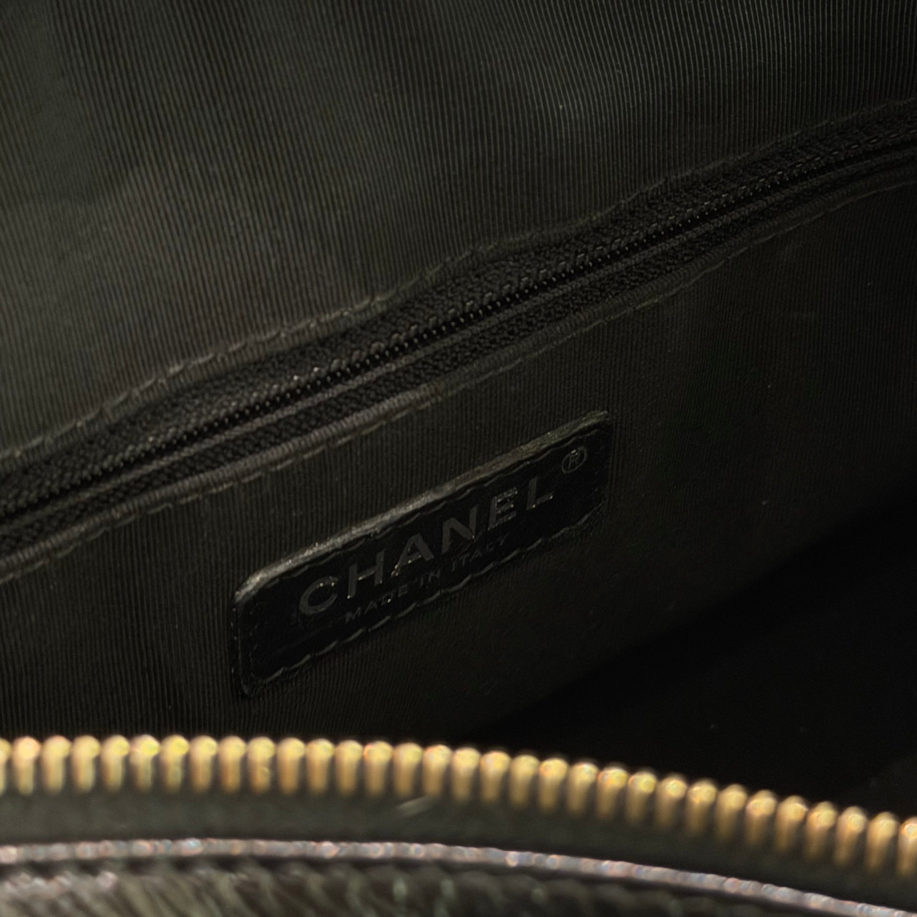 Chanel Gabrielle Black & Gold Runway “Egypt” Collection Hobo Bag (Large)