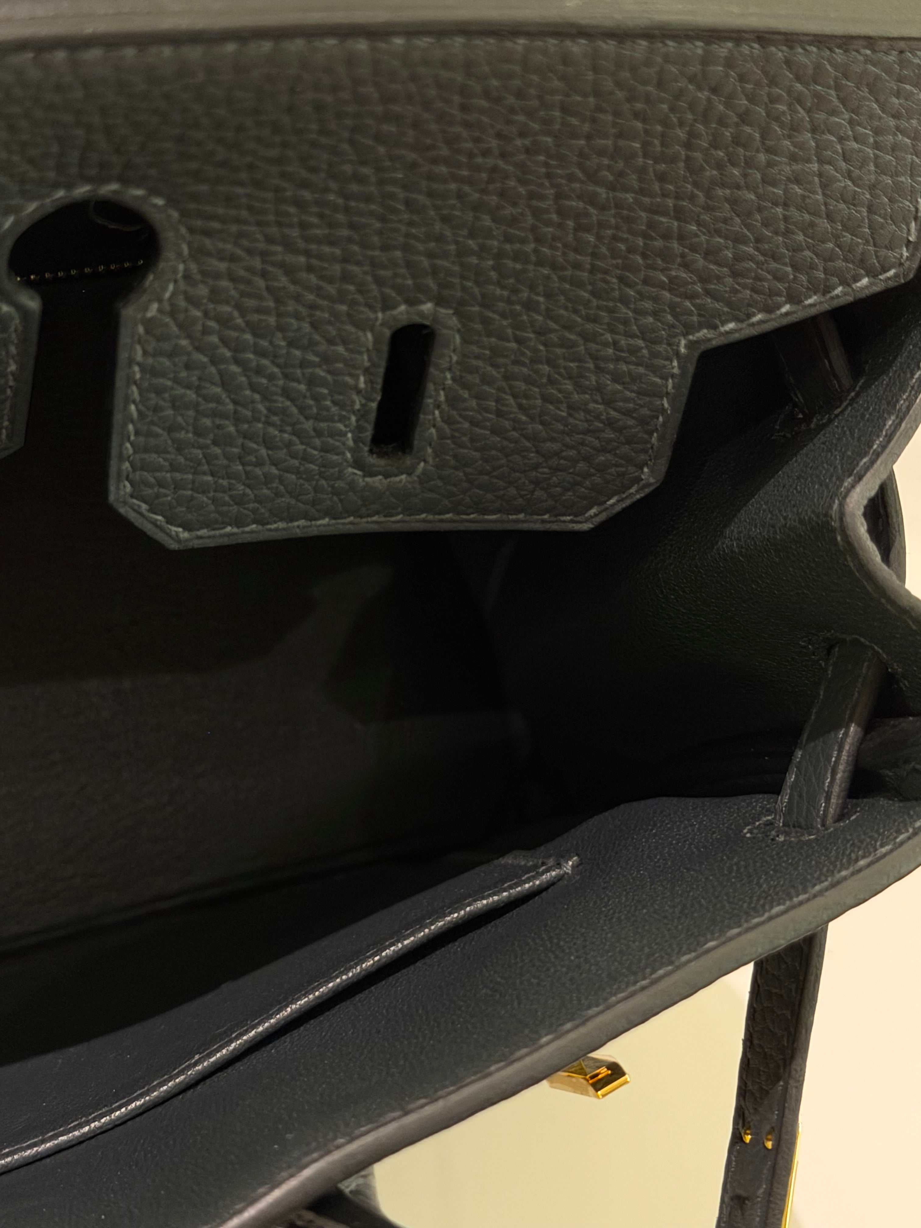 Hermes Birkin 25 Togo Gris Misty with Gold Hardware (Stamp G)