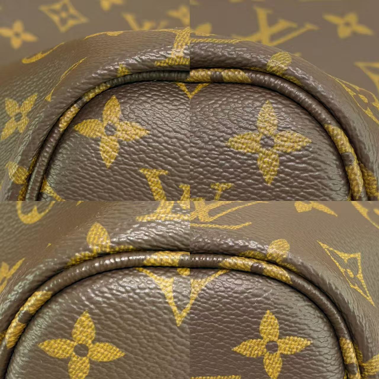 Louis Vuitton Neverfull MM Monogram Coated Canvas with Natural Cowhide Leather (Microchip Version)