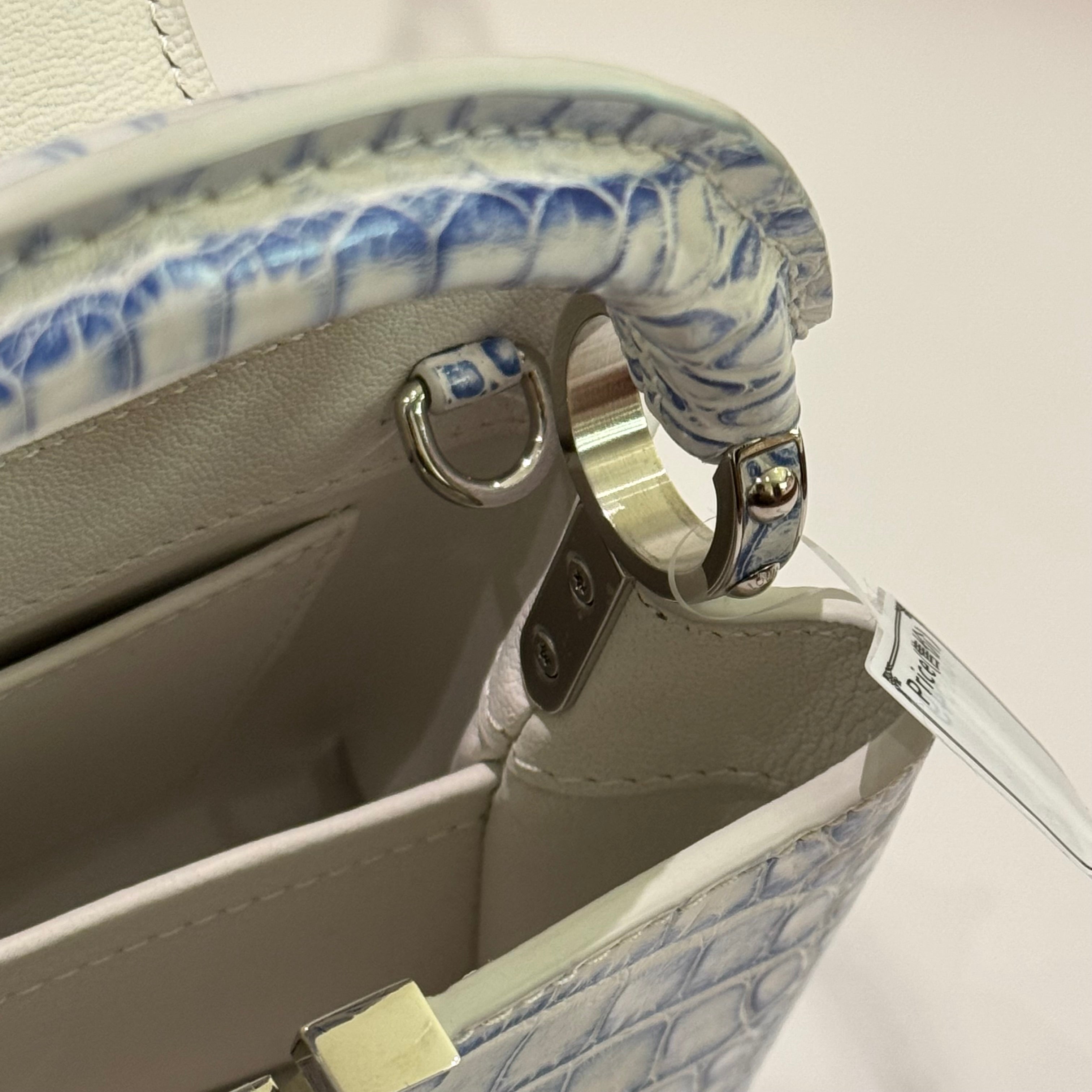 LOUIS VUITTON CAPUCINES MINI GRADIENT BLUE CROCODILE LEATHER