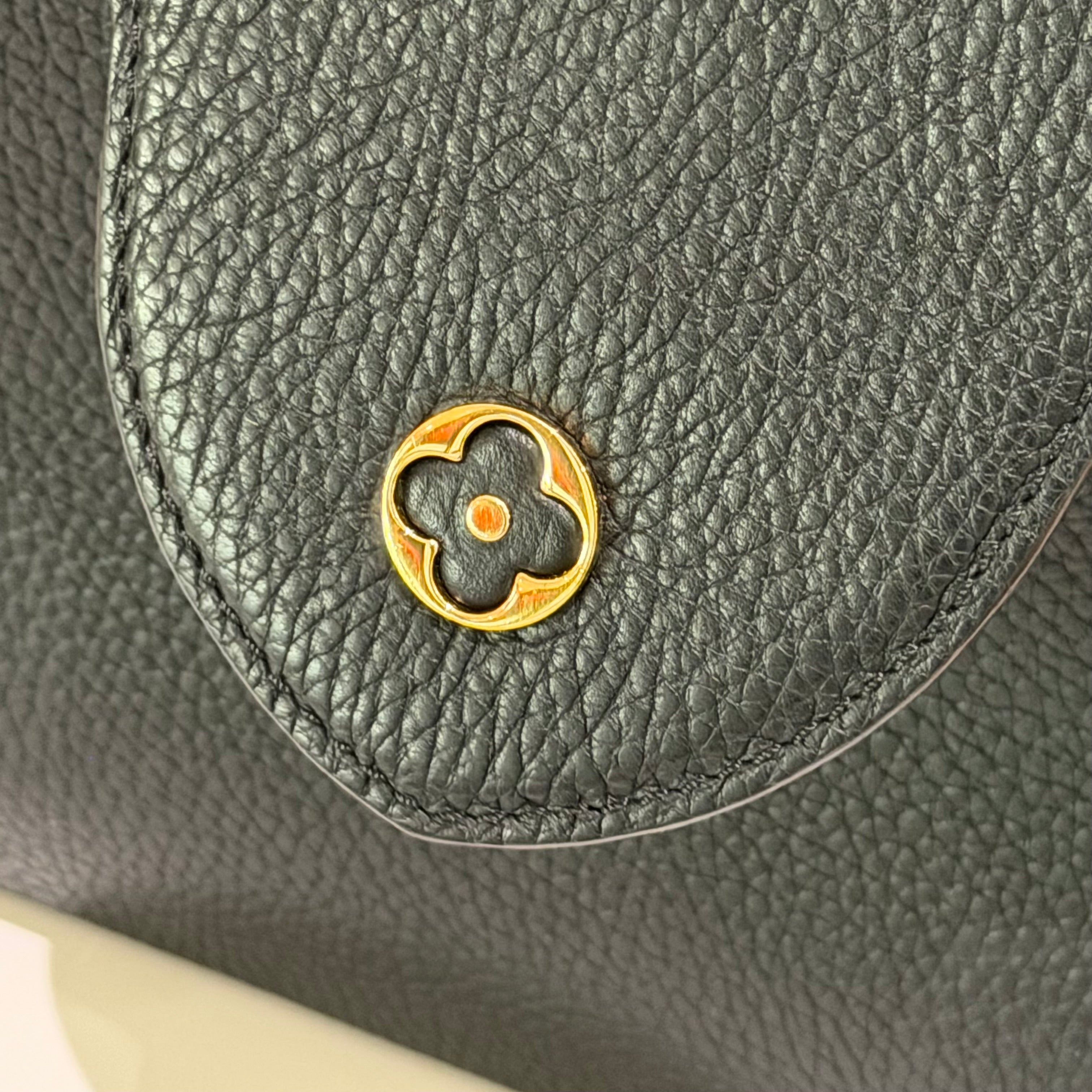 Louis Vuitton Capucines MM Black Leather