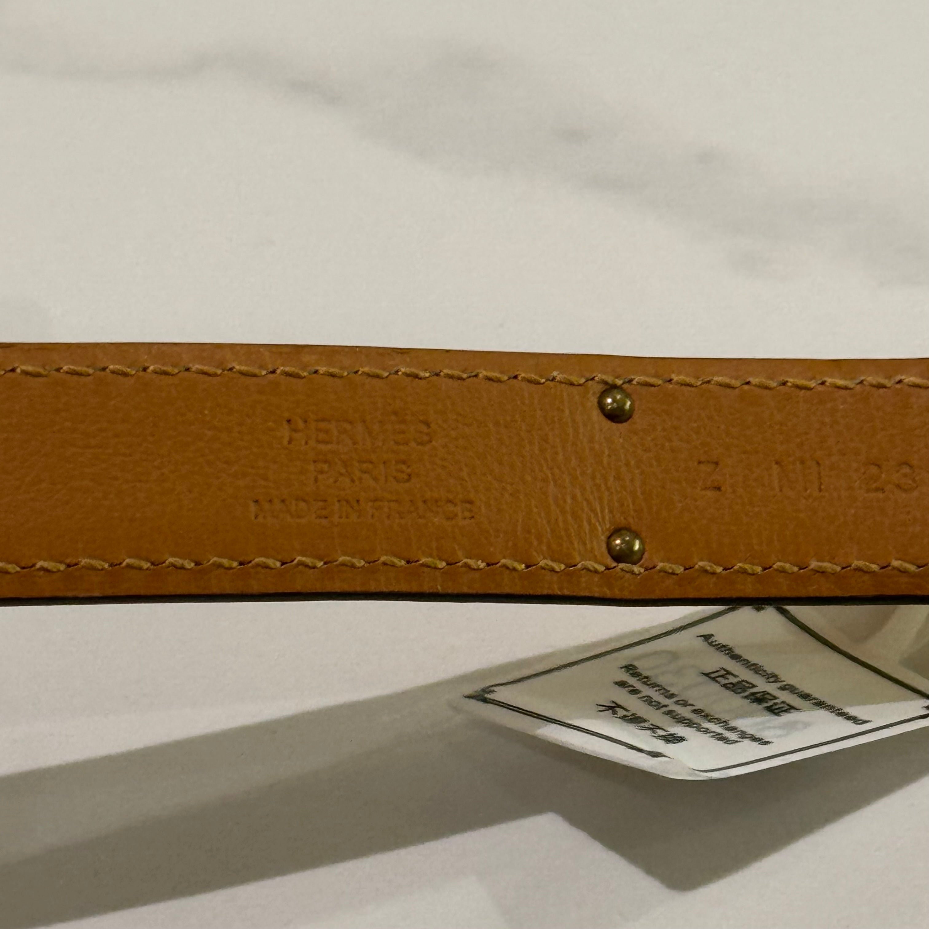 HERMES KELLY ROSE GOLD BELT