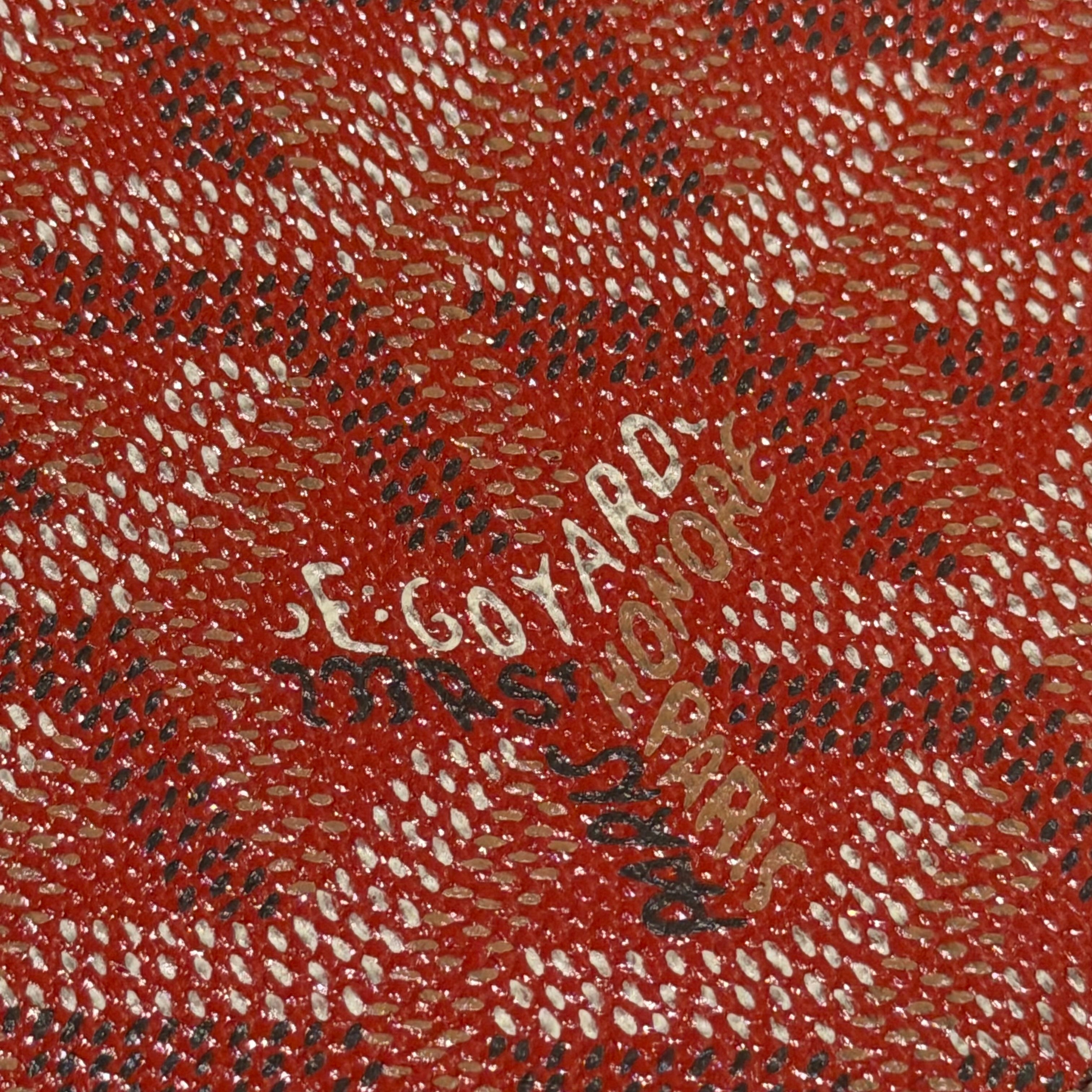 Goyard Belvédère Red Bag
