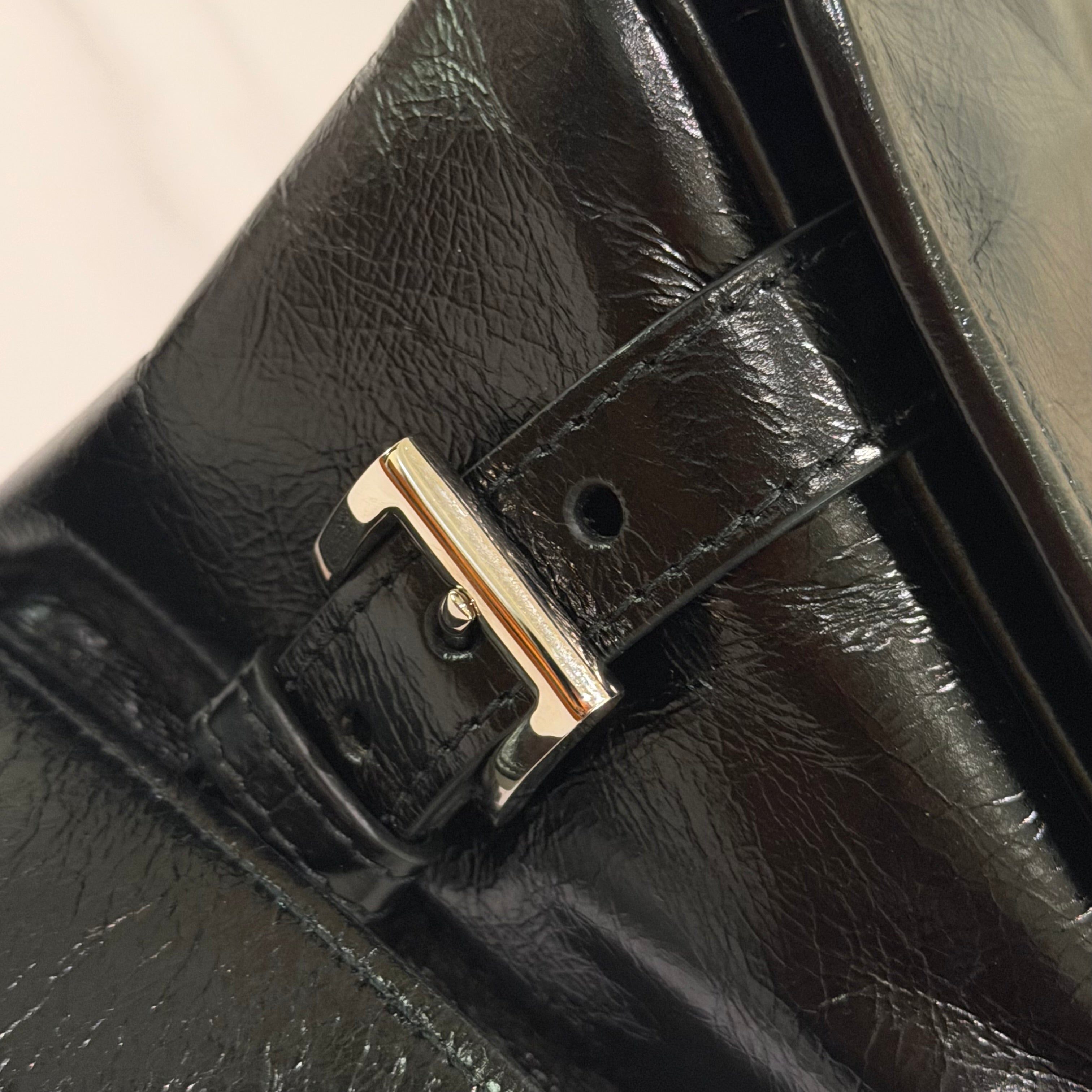 Prada Oiled Leather Messenger Bag