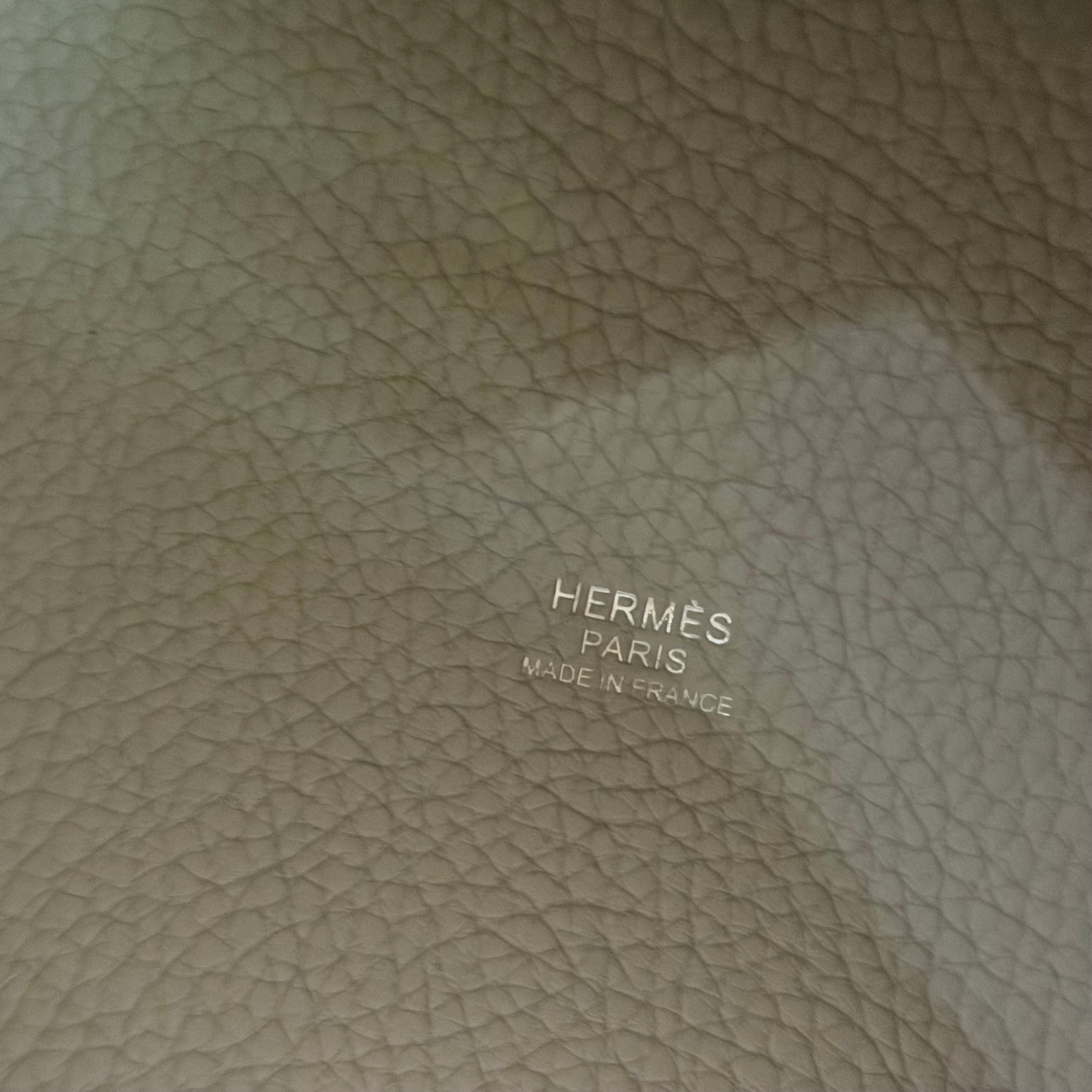 Hermes Picotin 18 Pearl Grey with Silver Hardware + Rodeo Charm (Z Stamp)