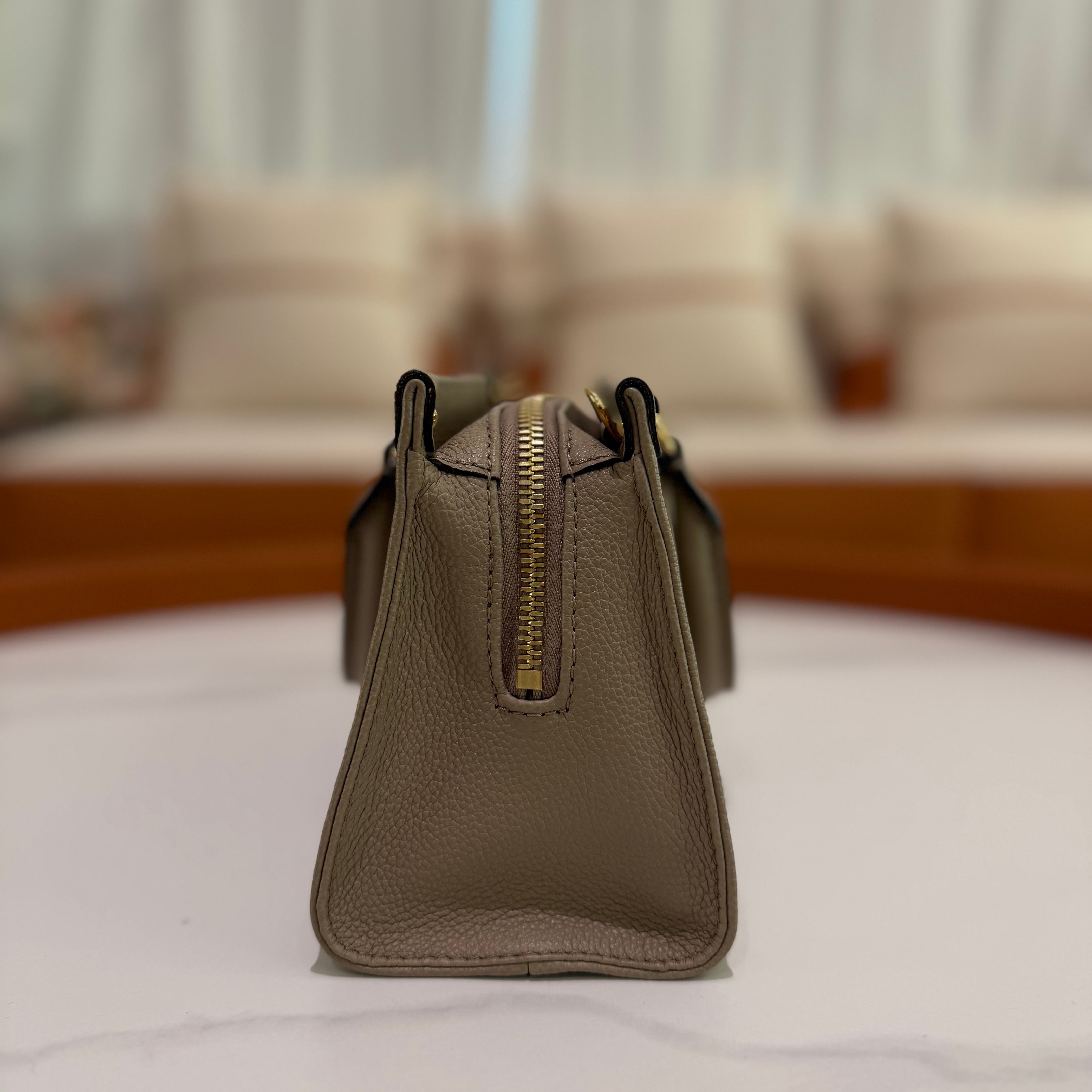 LOUIS VUITTON ON THE GO EAST-WEST ELEPHANT GREY (CHIP MODEL)  Size