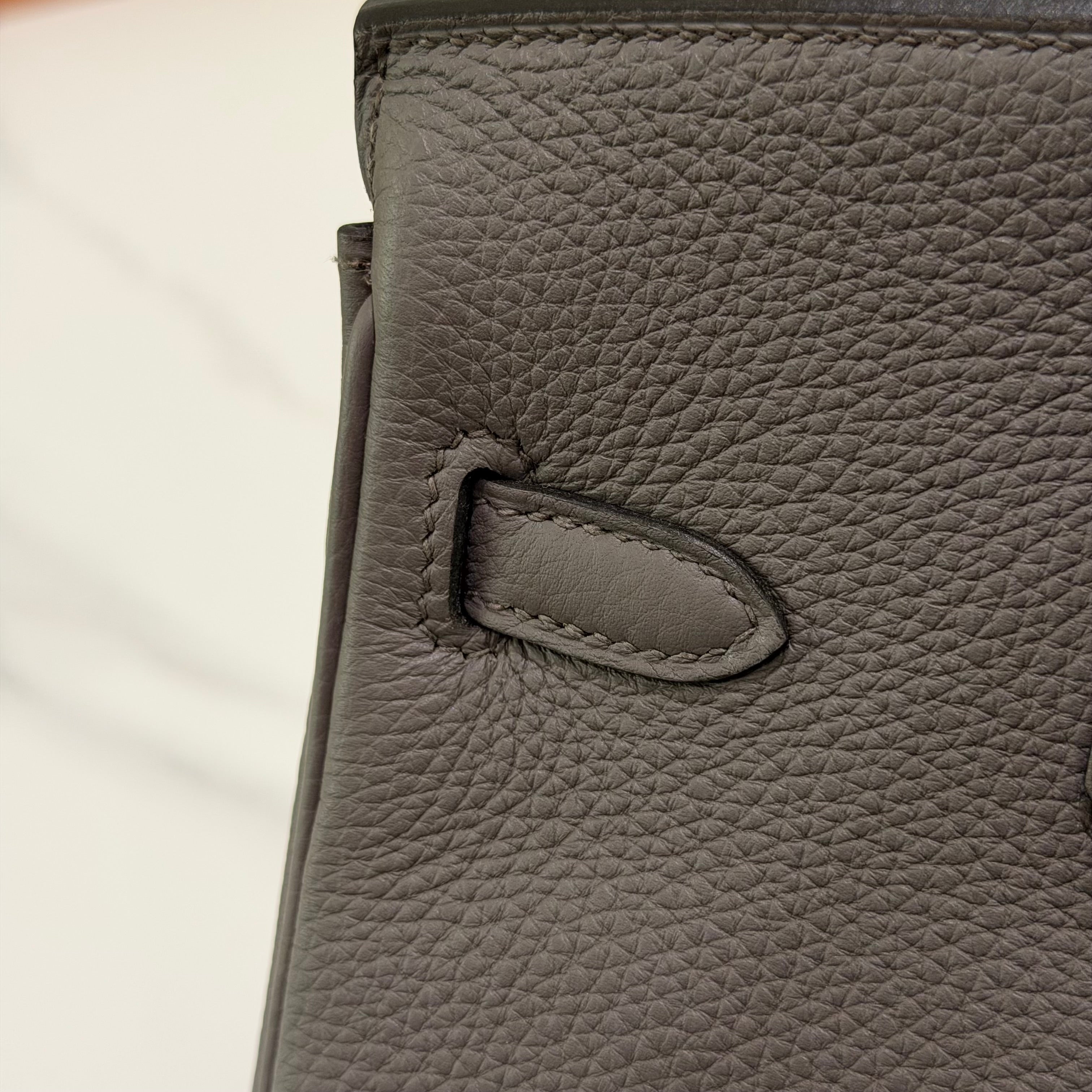Hermes Birkin 25 Gris Etain with Gold Hardware (Stamp Y)