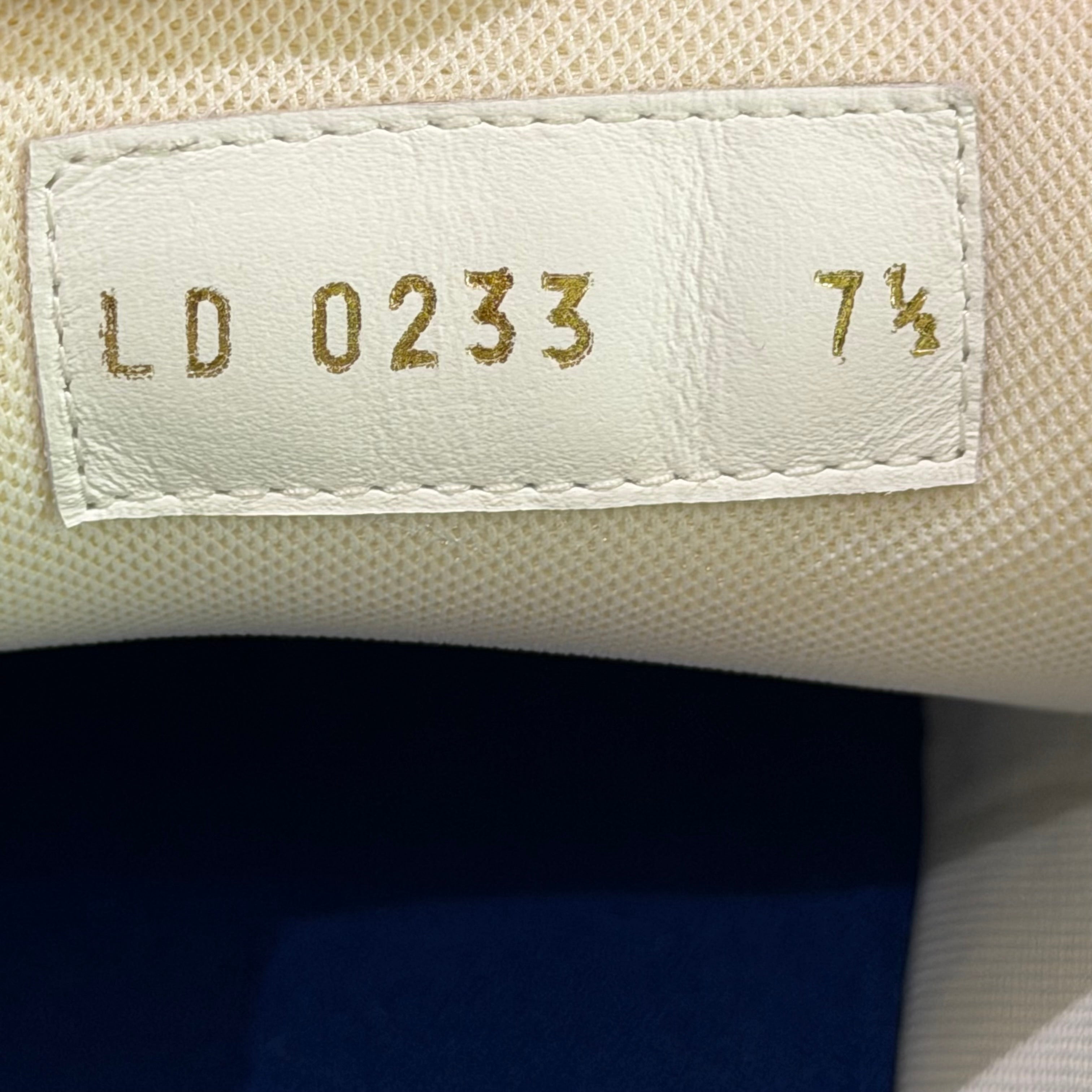 LOUIS VUITTON TRAINER BLUE WHITE MONOGRAM SNEAKERS