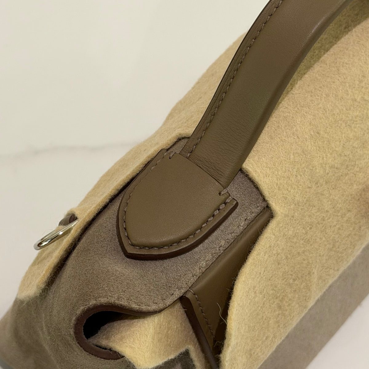 Hermes 24/24 Mini Etoupe Suede and Leather (Stamp K)