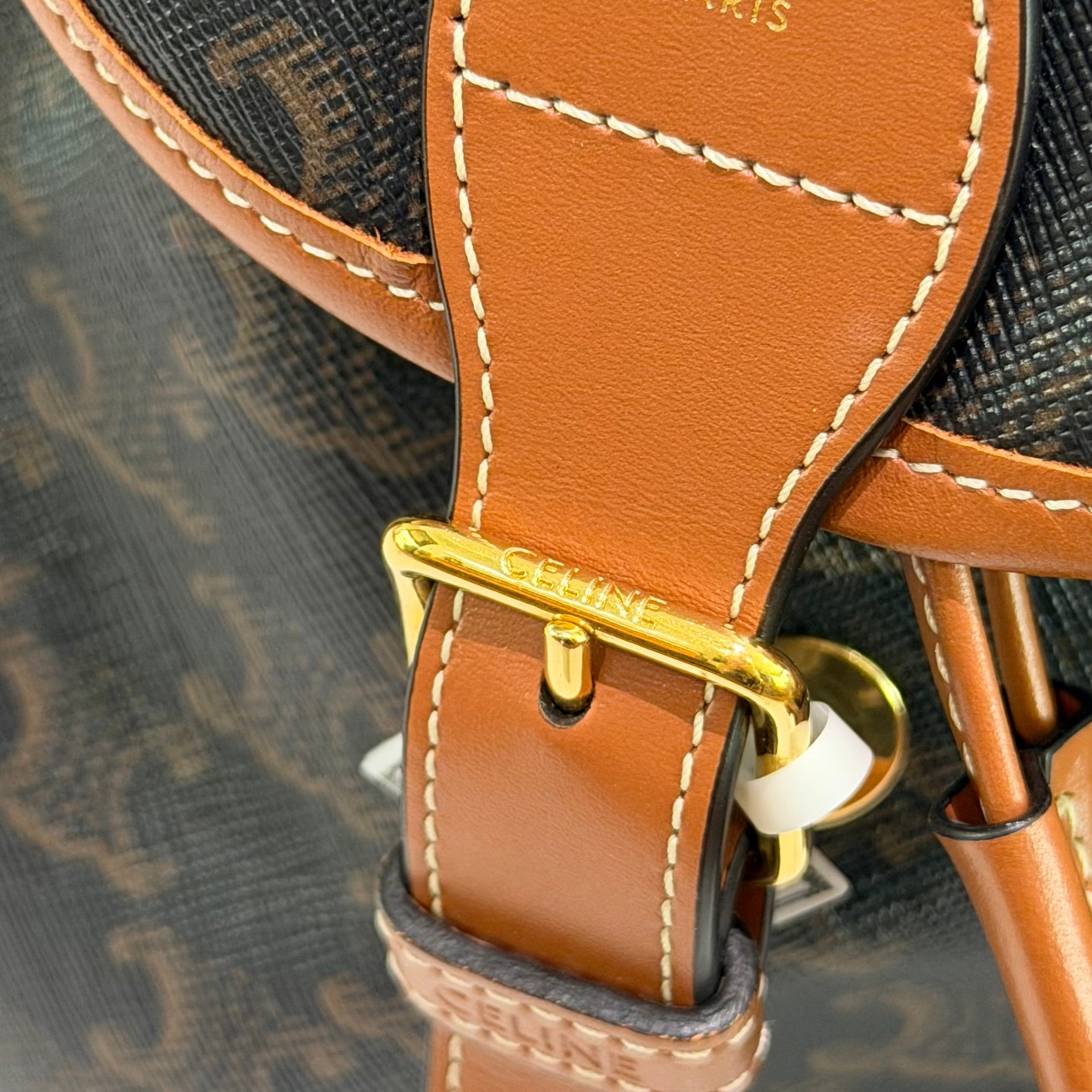 Celine Folco Triomphe Monogram Backpack