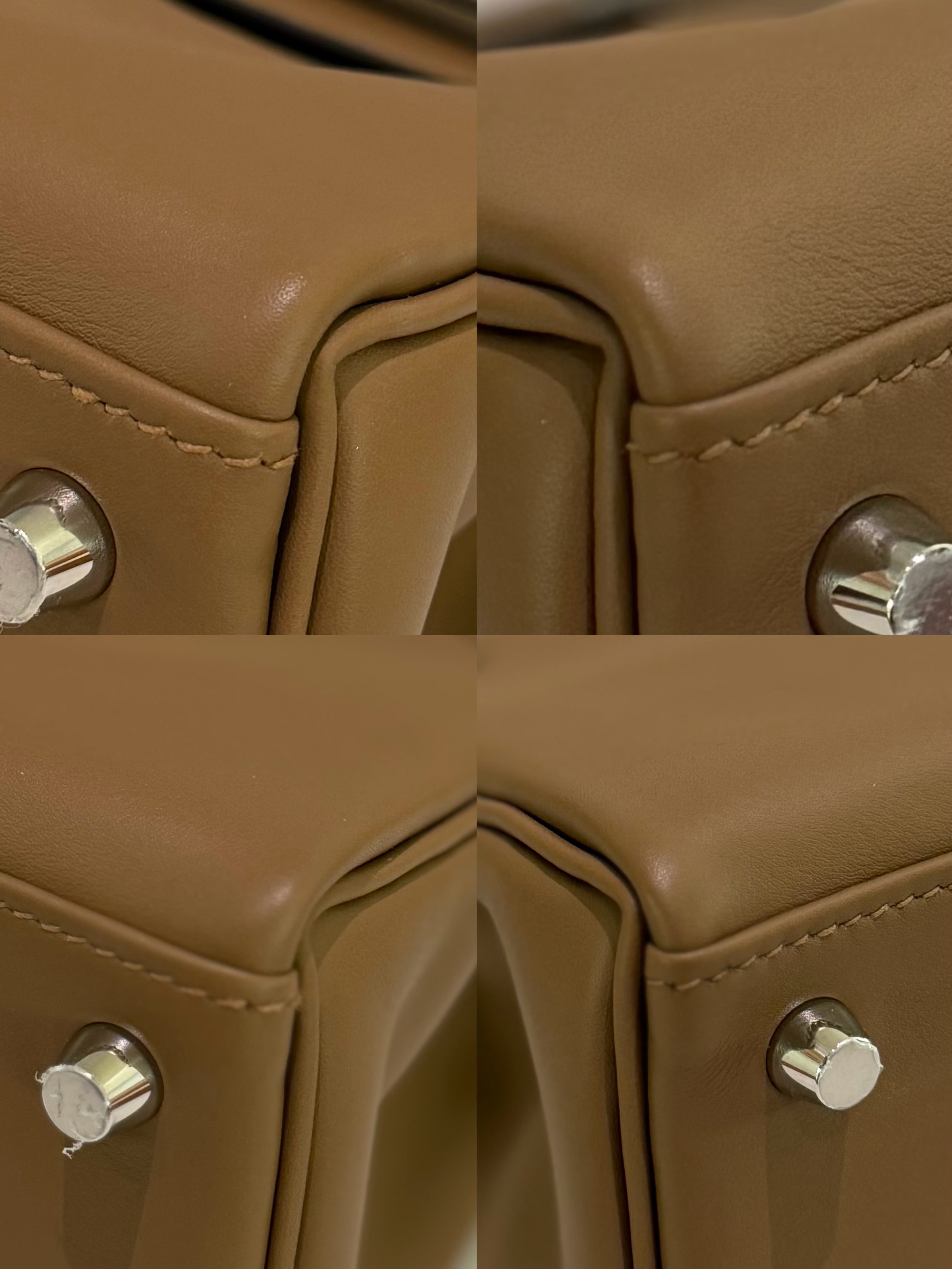 Hermes Kelly 25 Alezan/Beige Swift Leather with Silver Hardware (Stamp W) | HERMES