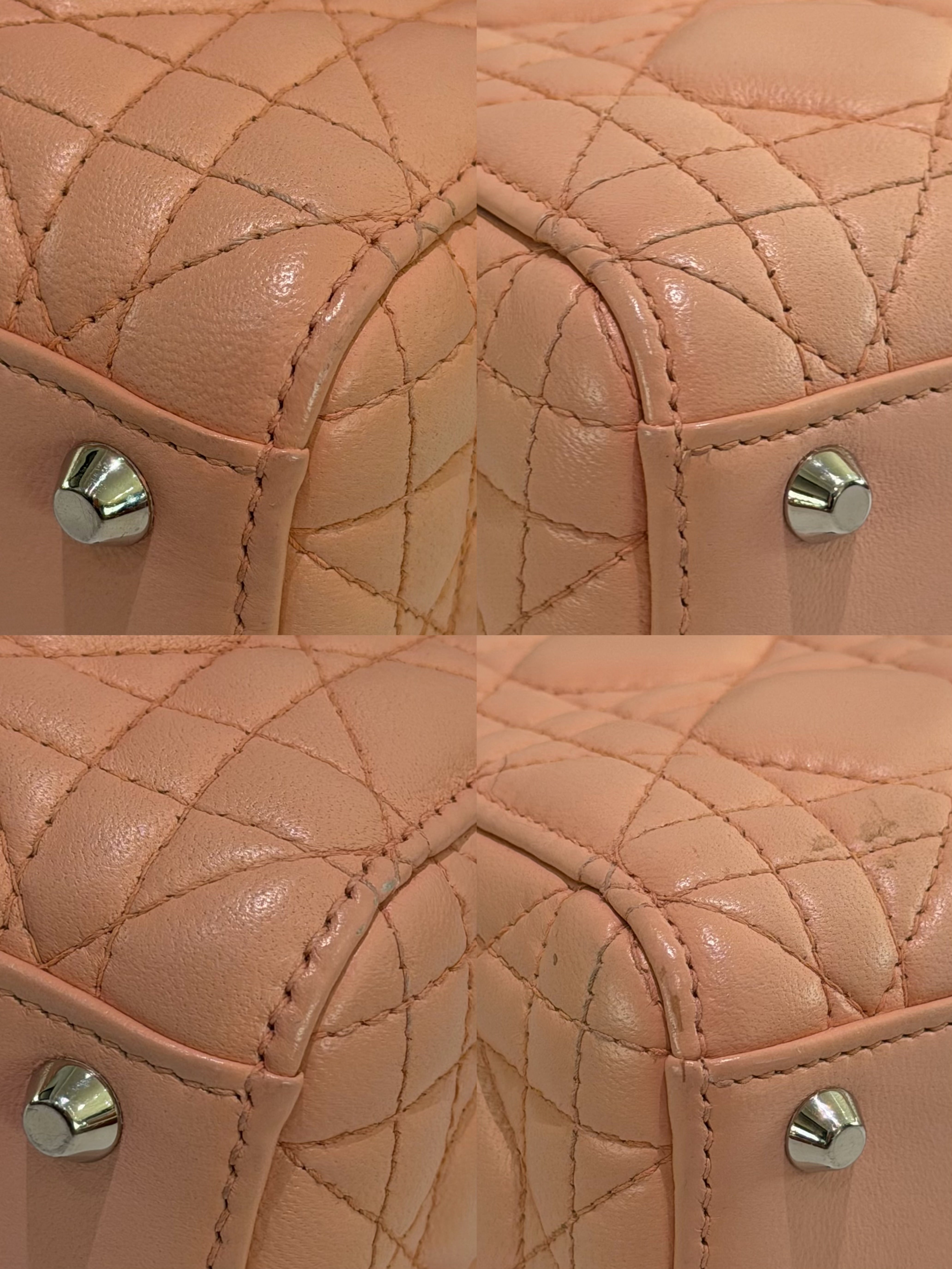 Dior Lady Dior Small Pink Lambskin Bag
