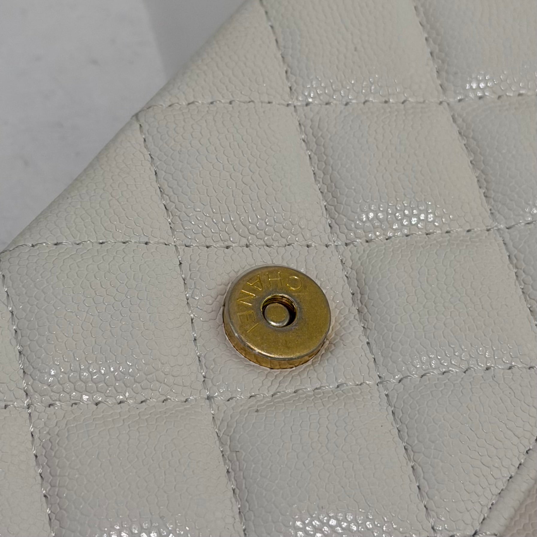 Chanel 22A Coin Baguette Bag Grained Calfskin with Chain (Chip Model)