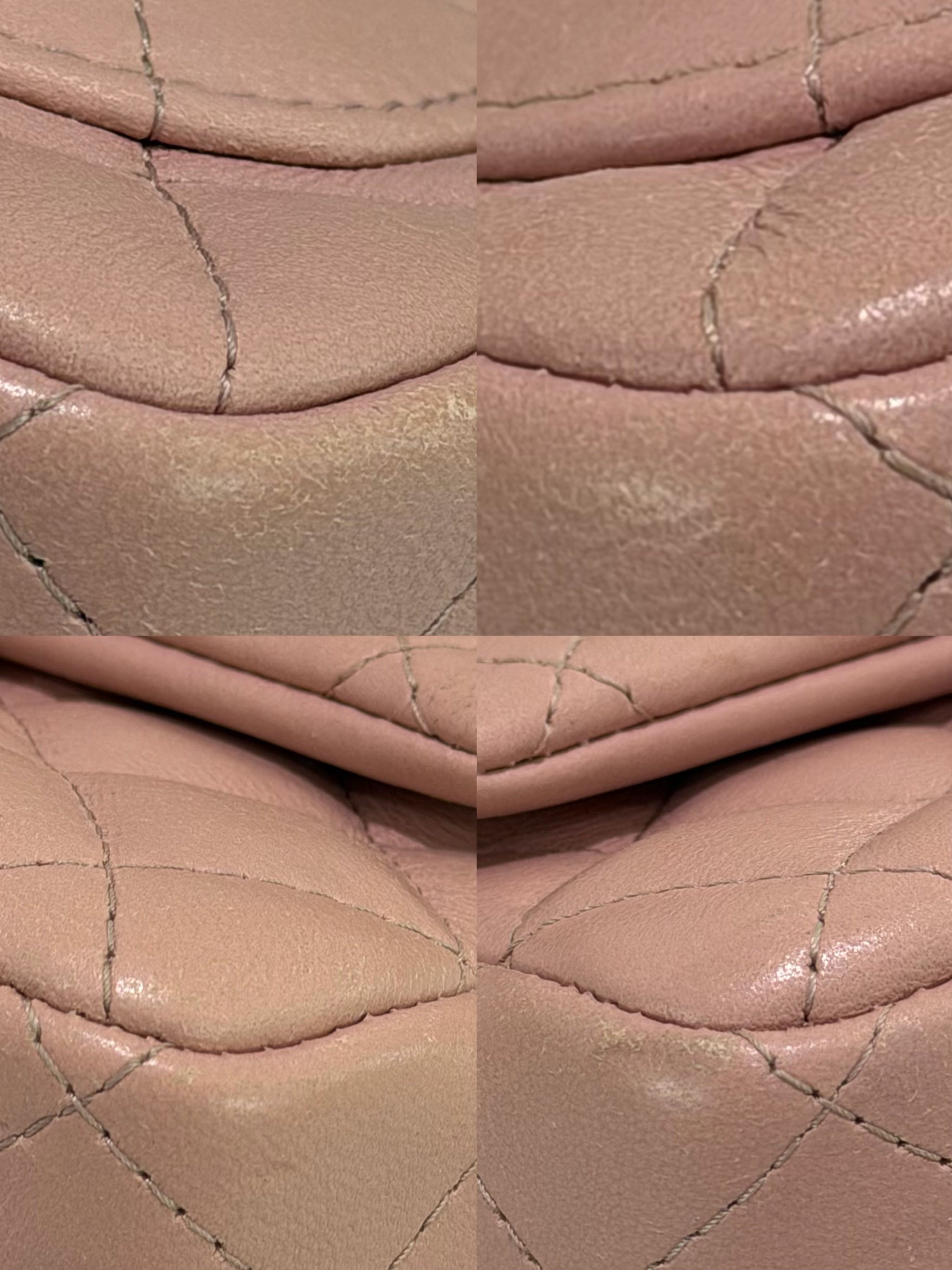 CHANEL CLASSIC FLAP MINI RECTANGULAR PINK LAMBSKIN WITH GOLD HARDWARE (CHIP MODEL)