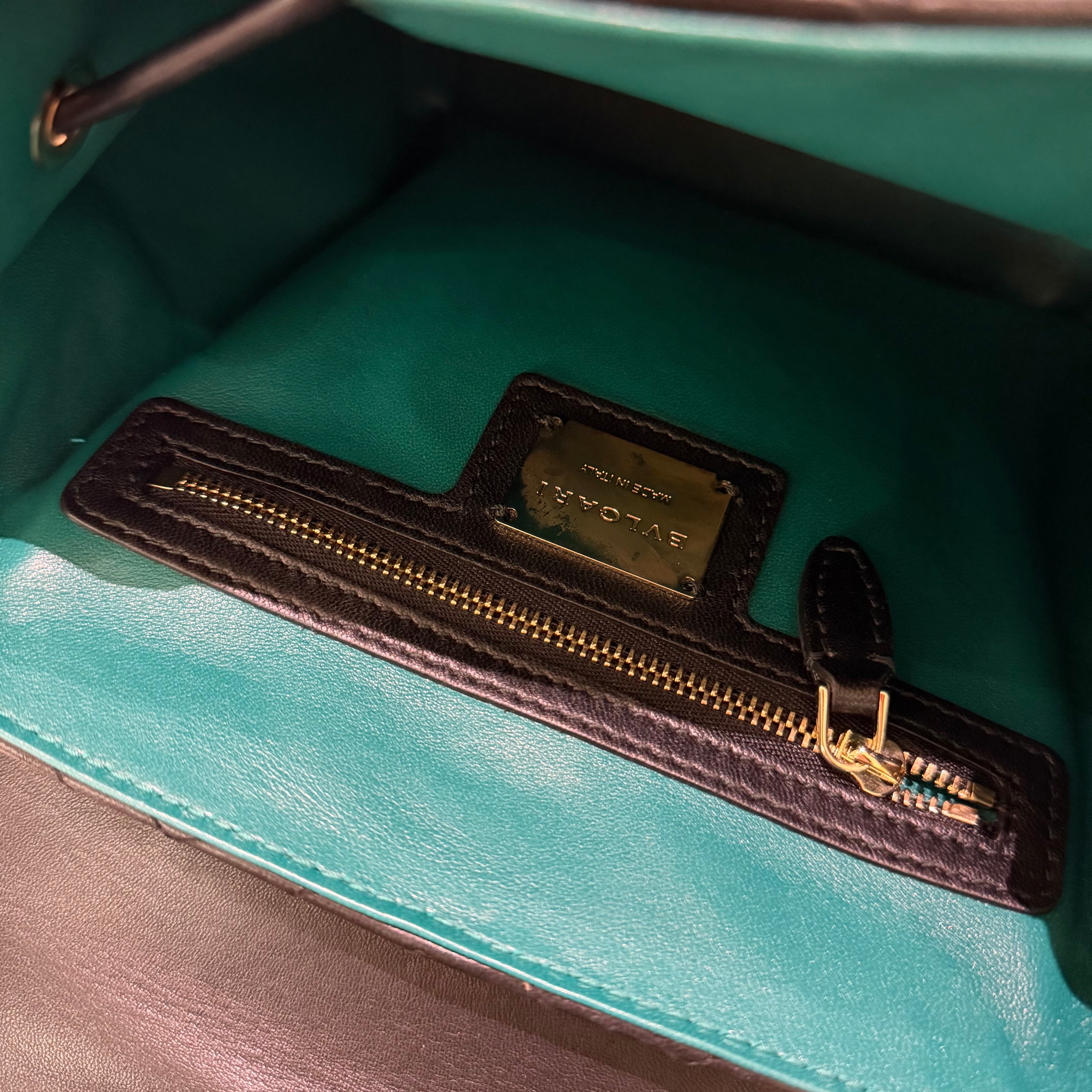 Bvlgari Serpenti Forever Black V-Quilted Enamel Snakehead Backpack | BVLGARI
