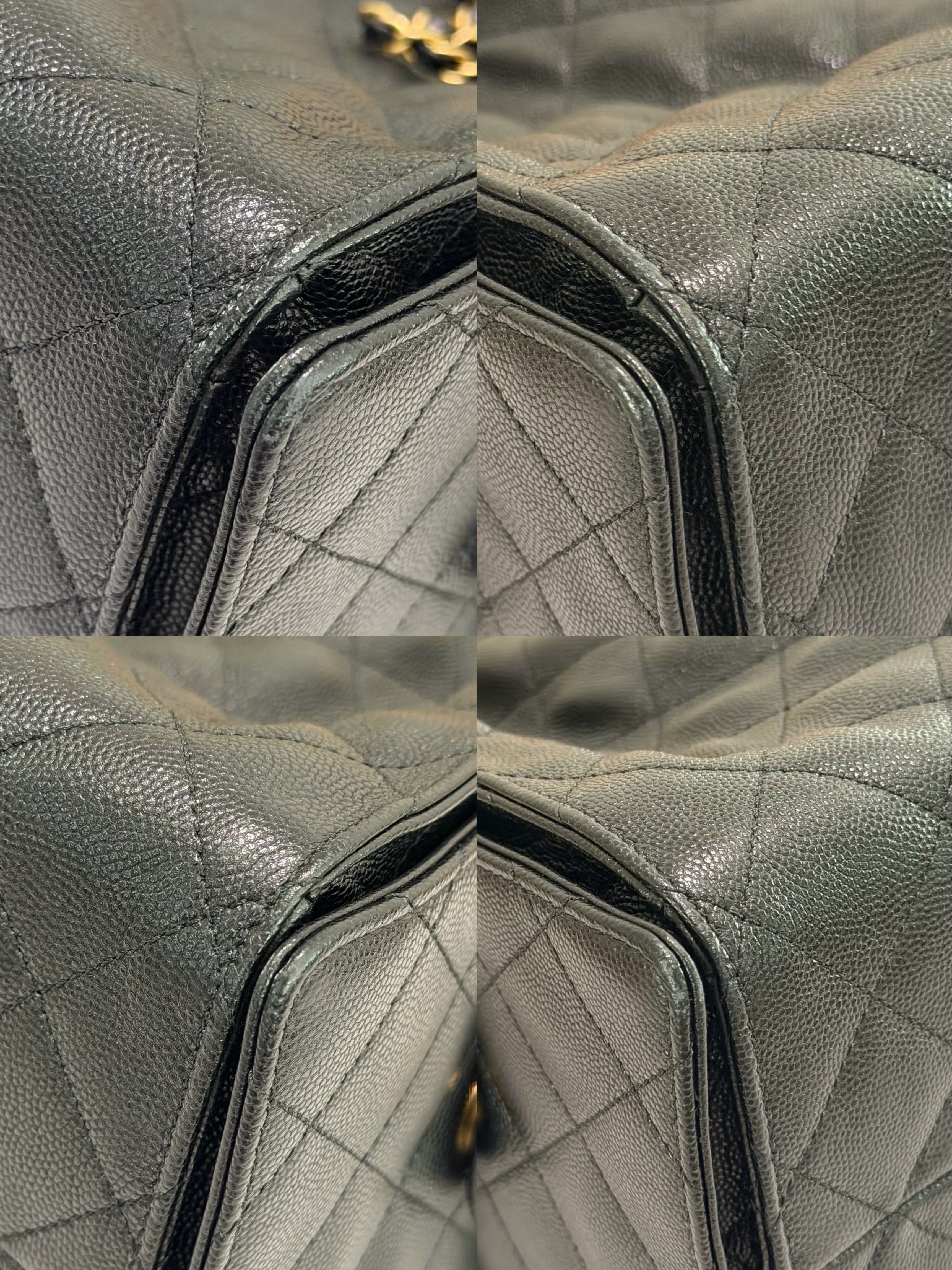 CHANEL 25 HOBO MEDIUM BLACK CAVIAR LEATHER WITH GOLD HARDWARE (CHIP MODEL)